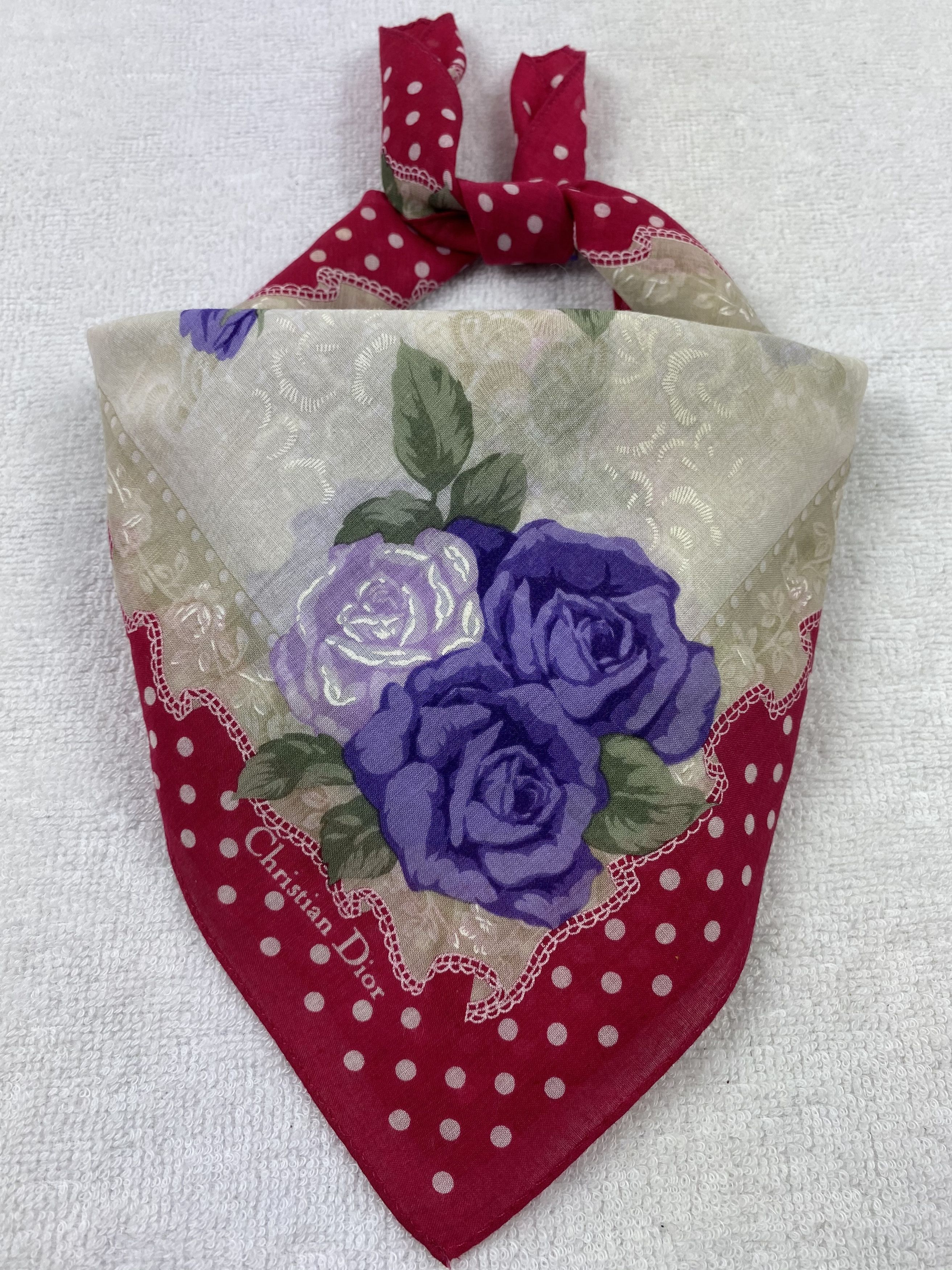 Vintage Christian DIor Handkerchief / Bandana / Neckerchief Size ONE SIZE - 1 Thumbnail
