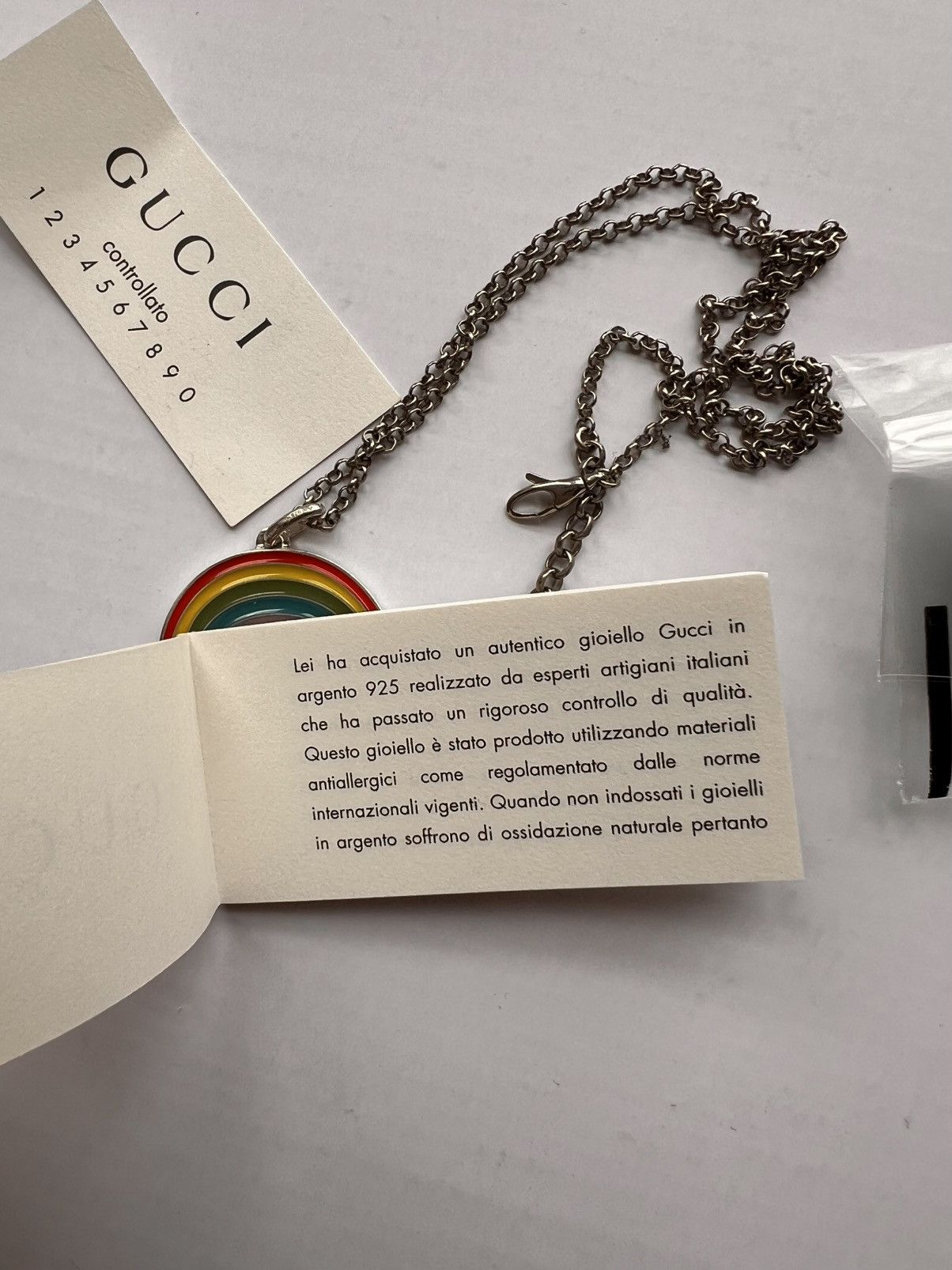 Gucci Gucci Ghost Rainbow Pendant Necklace skull jewelry silver Size ONE SIZE - 21 Thumbnail