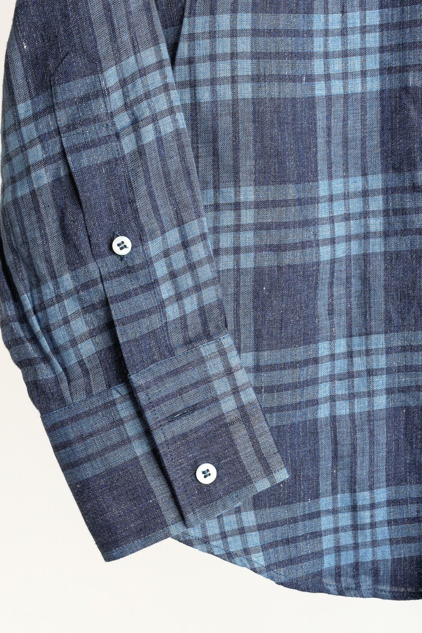 Brunello Cucinelli Brunello Cucinelli Plaid-Linen Button-Up Basic Fit Shirt Size US S / EU 44-46 / 1 - 6 Thumbnail
