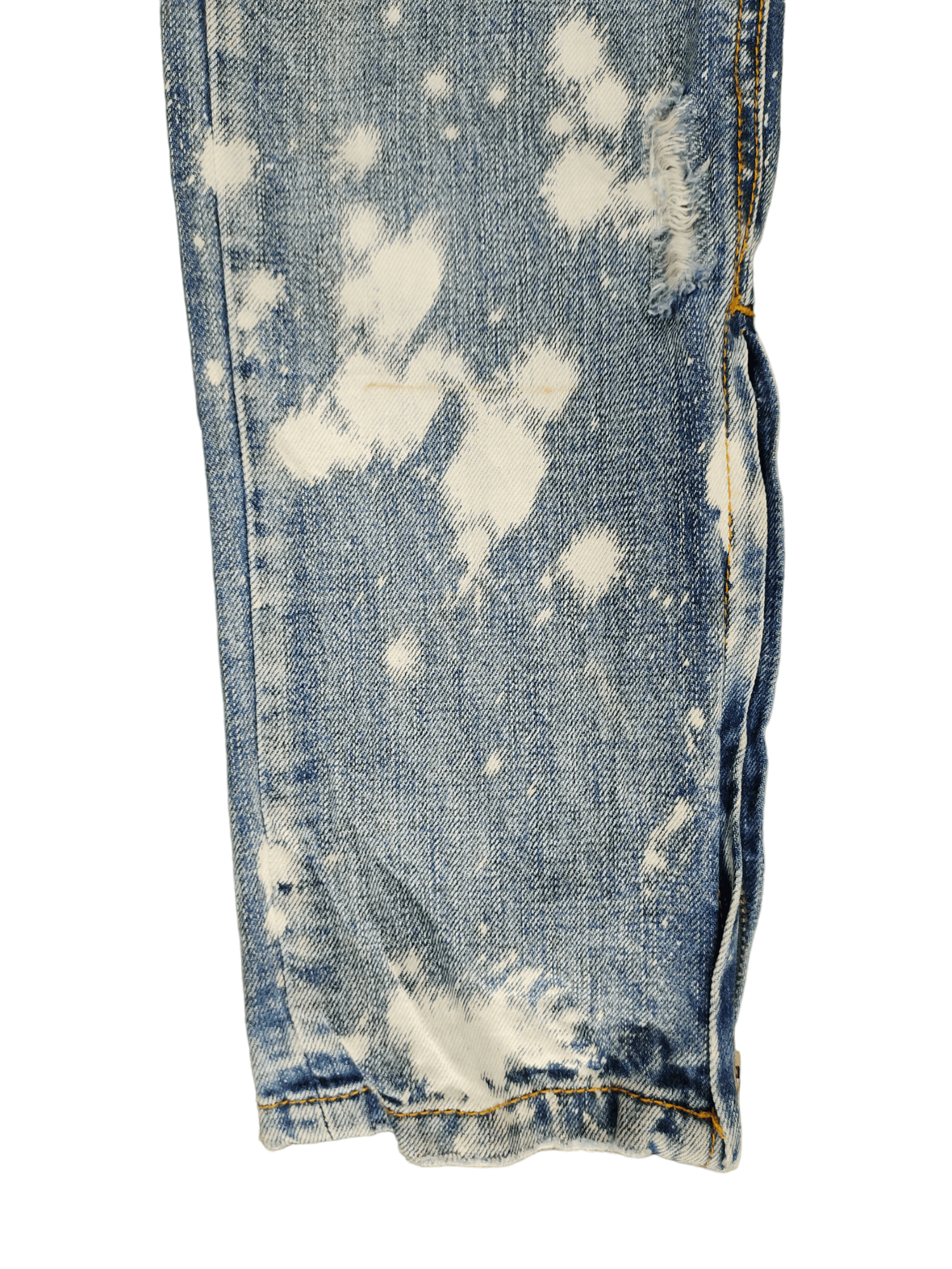 MNML Mnml Bleach Destroy Denim Jeans Skinny Streetwear Size US 34 / EU 50 - 7 Thumbnail