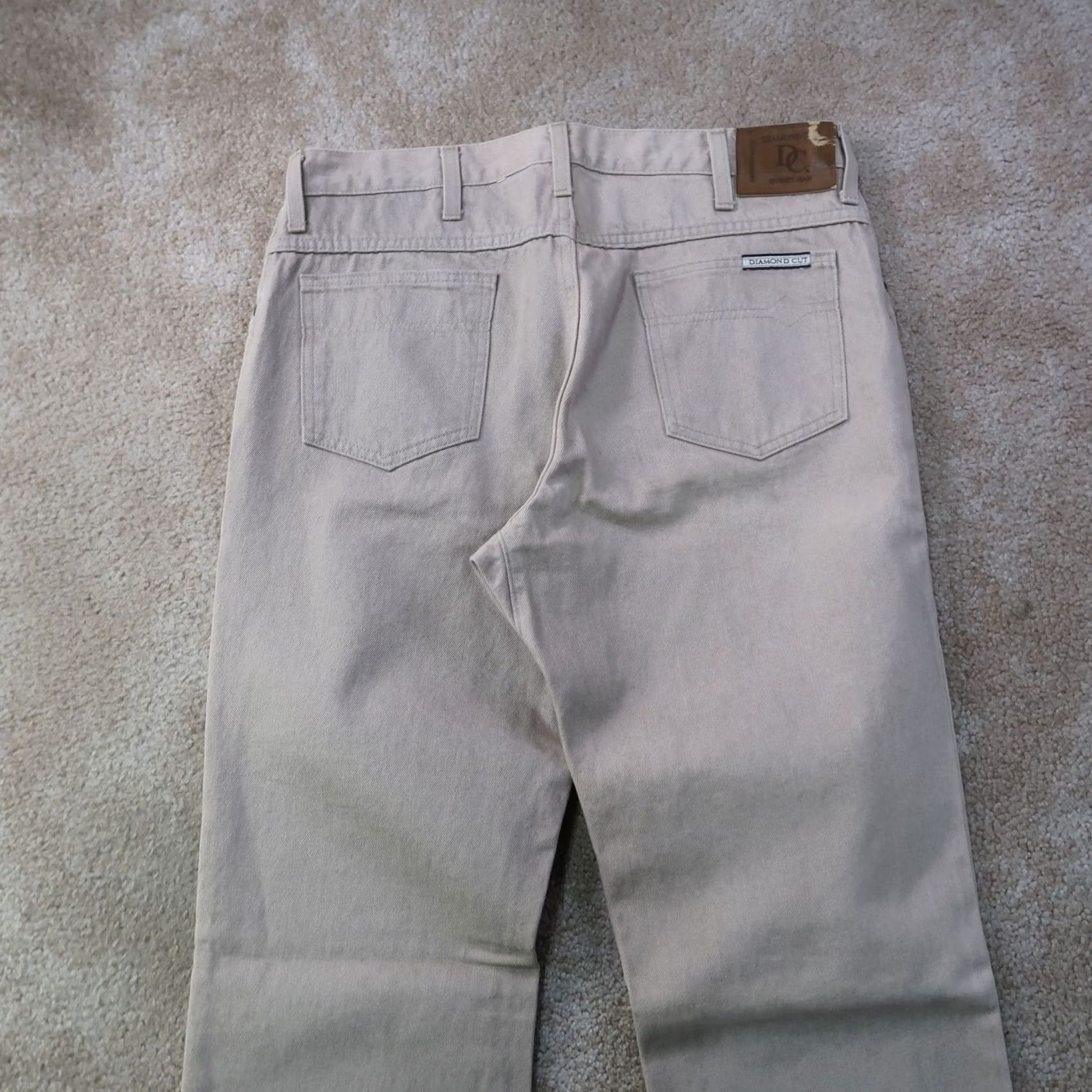 Vintage VINTAGE Diamond Cut Jeans Slim 35x36 Men US Tan Cowboy 5-Pocket Denim Slim Fit Diamond Cut Jeans Mens Regular Large NOT NEW Size US 35 - 7 Thumbnail