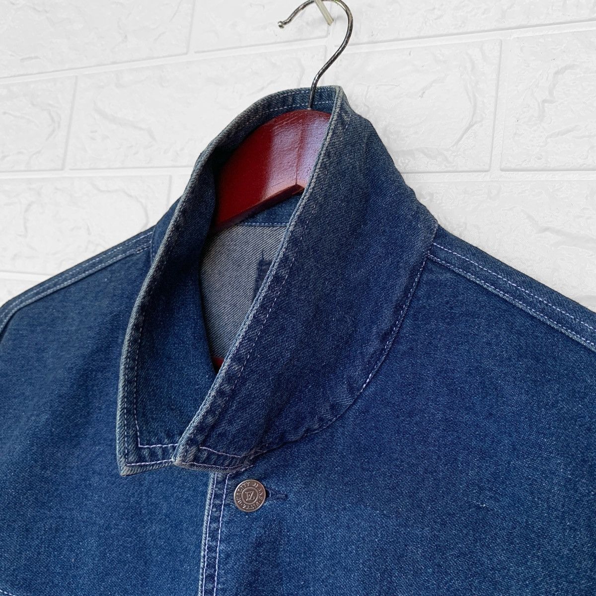 Japanese Brand FITTZ SATISFACTION JAPAN DENIM CHORE JACKET Size US XL / EU 56 / 4 - 10 Thumbnail