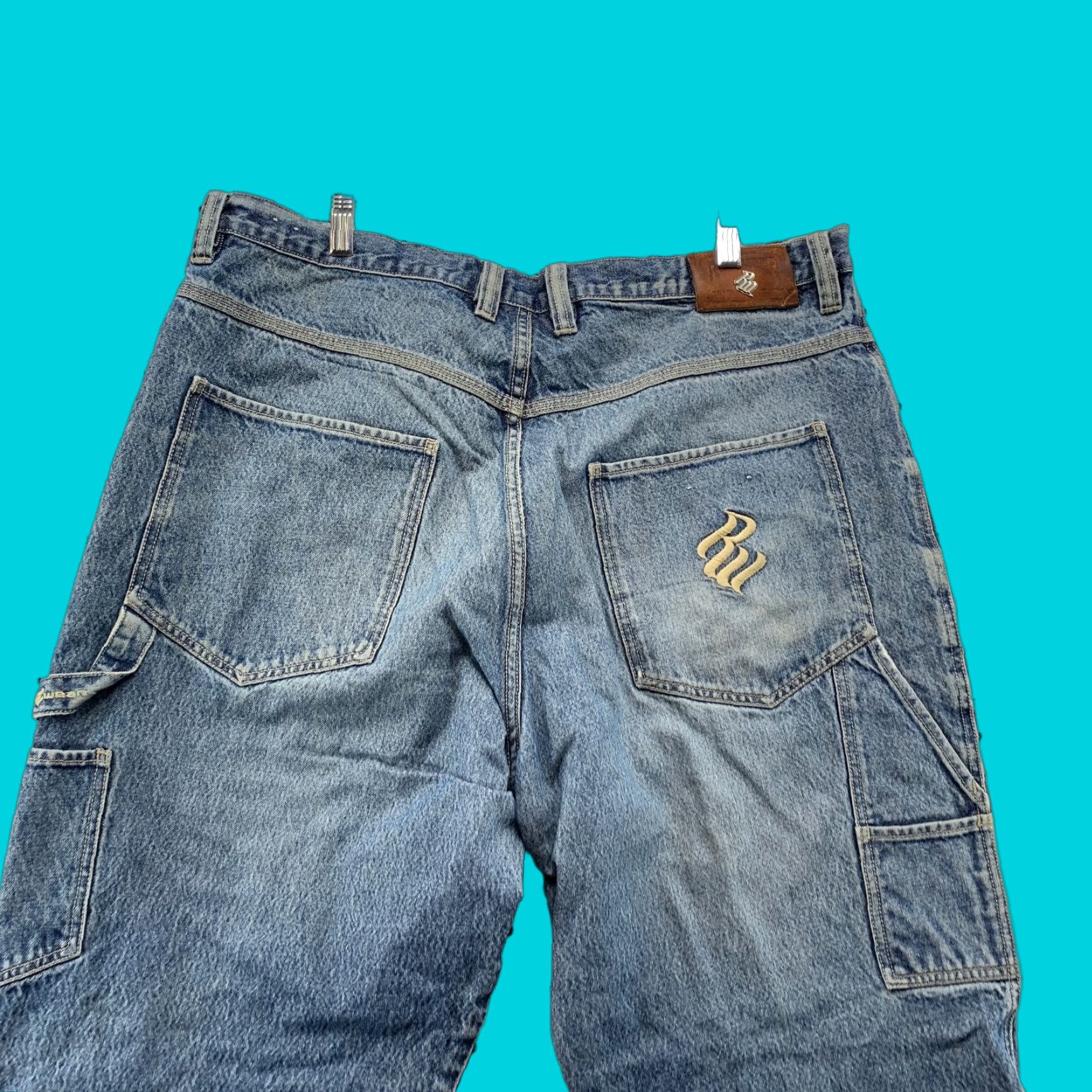 Rocawear VINTAGE Rocawear Baggy Jeans Mens 42x34 Distressed Hip Hop Style Wide Leg Jeans Size US 42 / EU 58 - 1 Thumbnail
