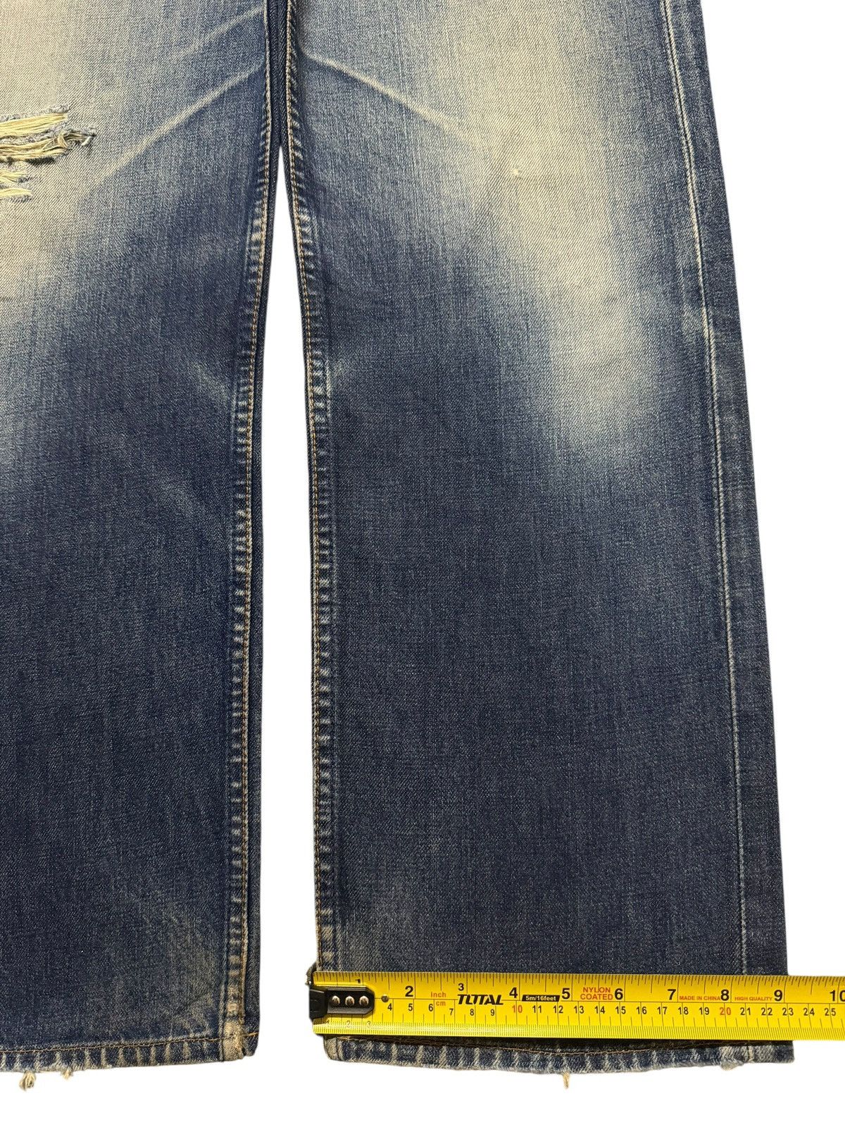 Levi's Vintage 80s Levis 503 Blue Faded Wash Distressed Wide Leg Size US 30 / EU 46 - 13 Thumbnail