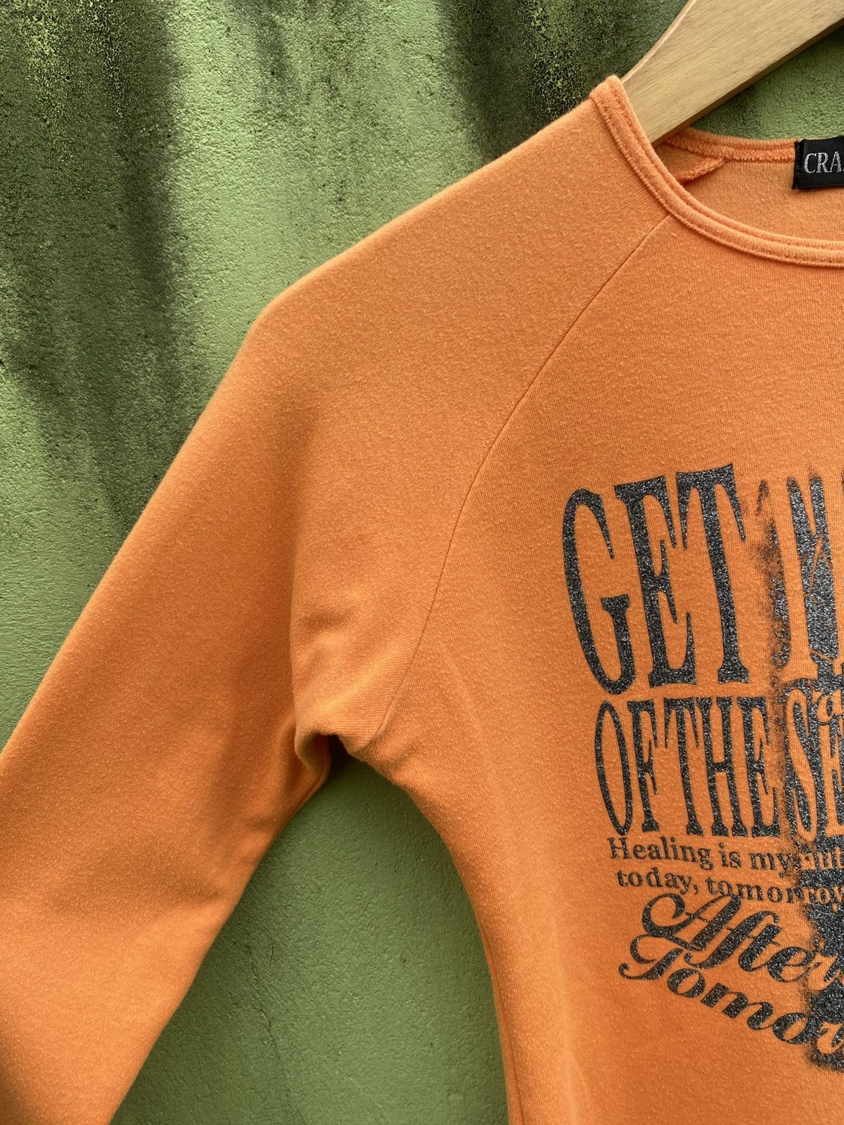 Japanese Brand Crazy Girl Vintage Y2k Graphic Japanese Raglan Long Sleeve Size L / US 10 / IT 46 - 4 Thumbnail