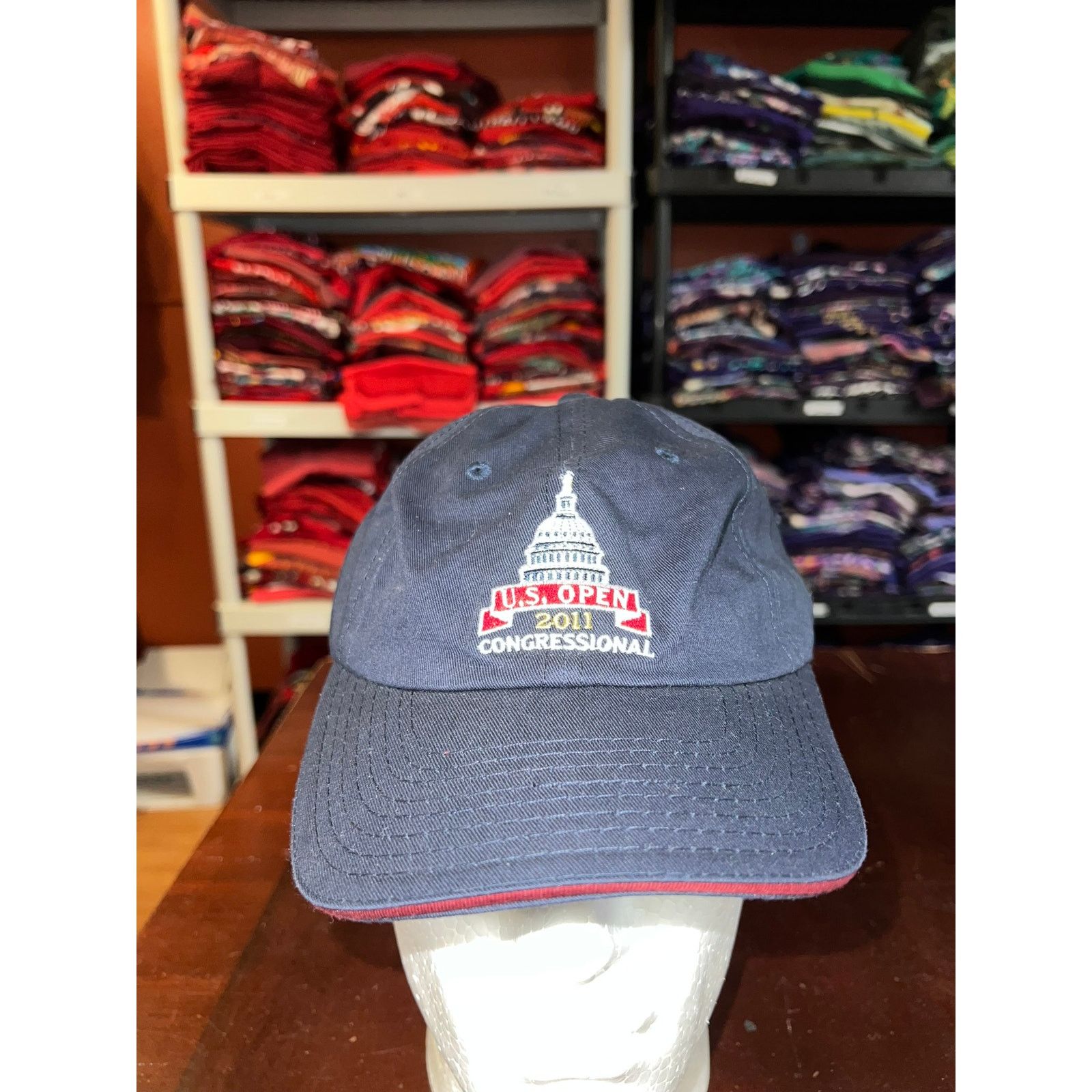 Vintage US Open Hat 2011 Congressional USGA Golf Golfing Blue Cap Size ONE SIZE - 1 Thumbnail