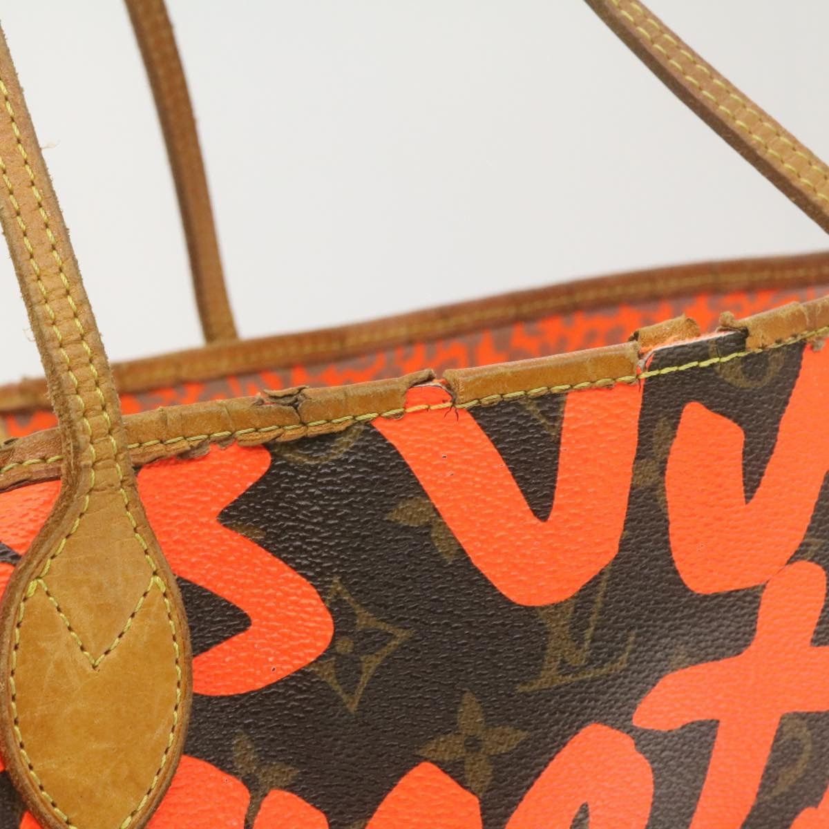 Louis Vuitton LOUIS VUITTON Monogram Graffiti Neverfull GM Tote Bag M93702 Size ONE SIZE - 8 Thumbnail