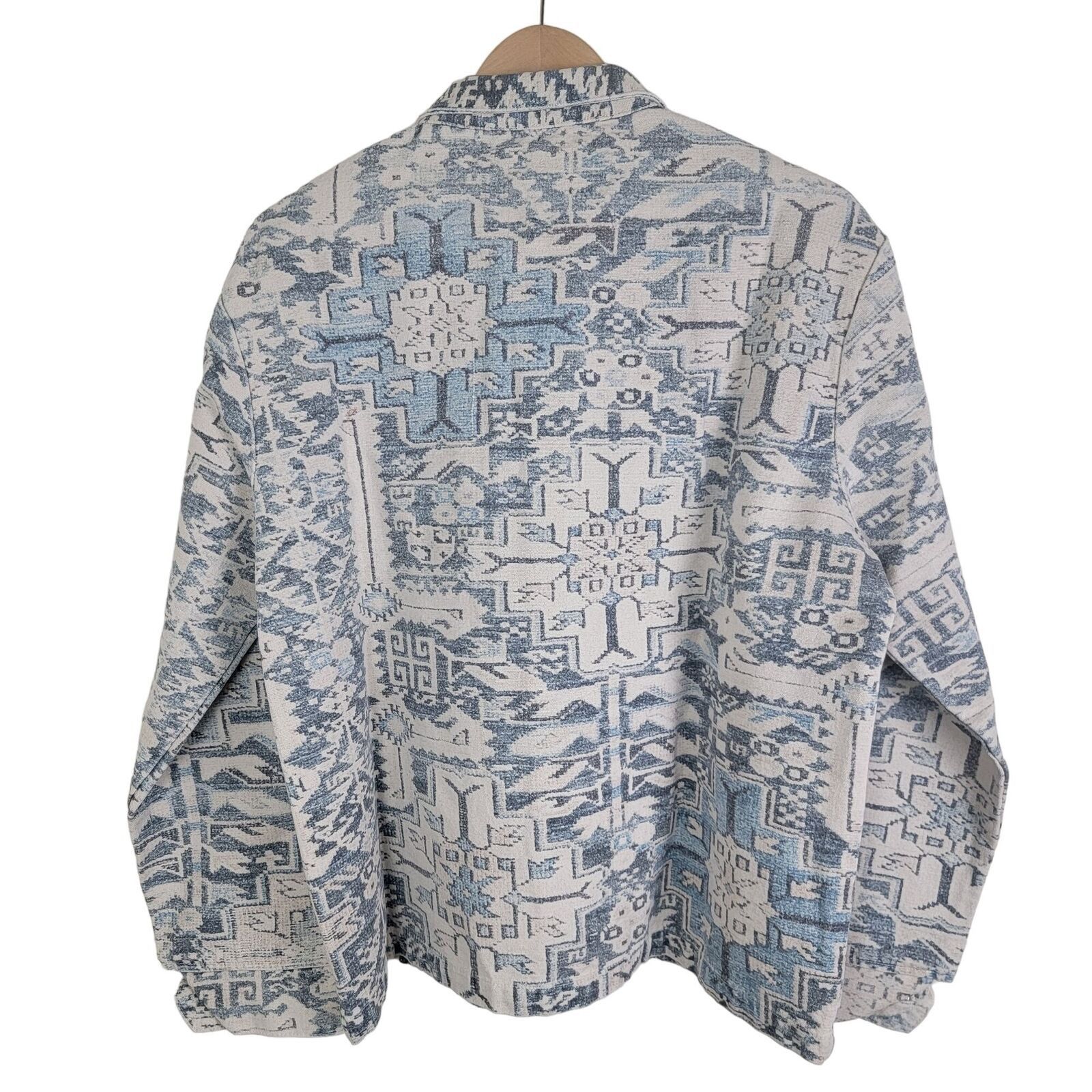 Other King Kennedy Rugs Printed Ecru Canvas Chore Jacket Size US XXL / EU 58 / 5 - 4 Thumbnail