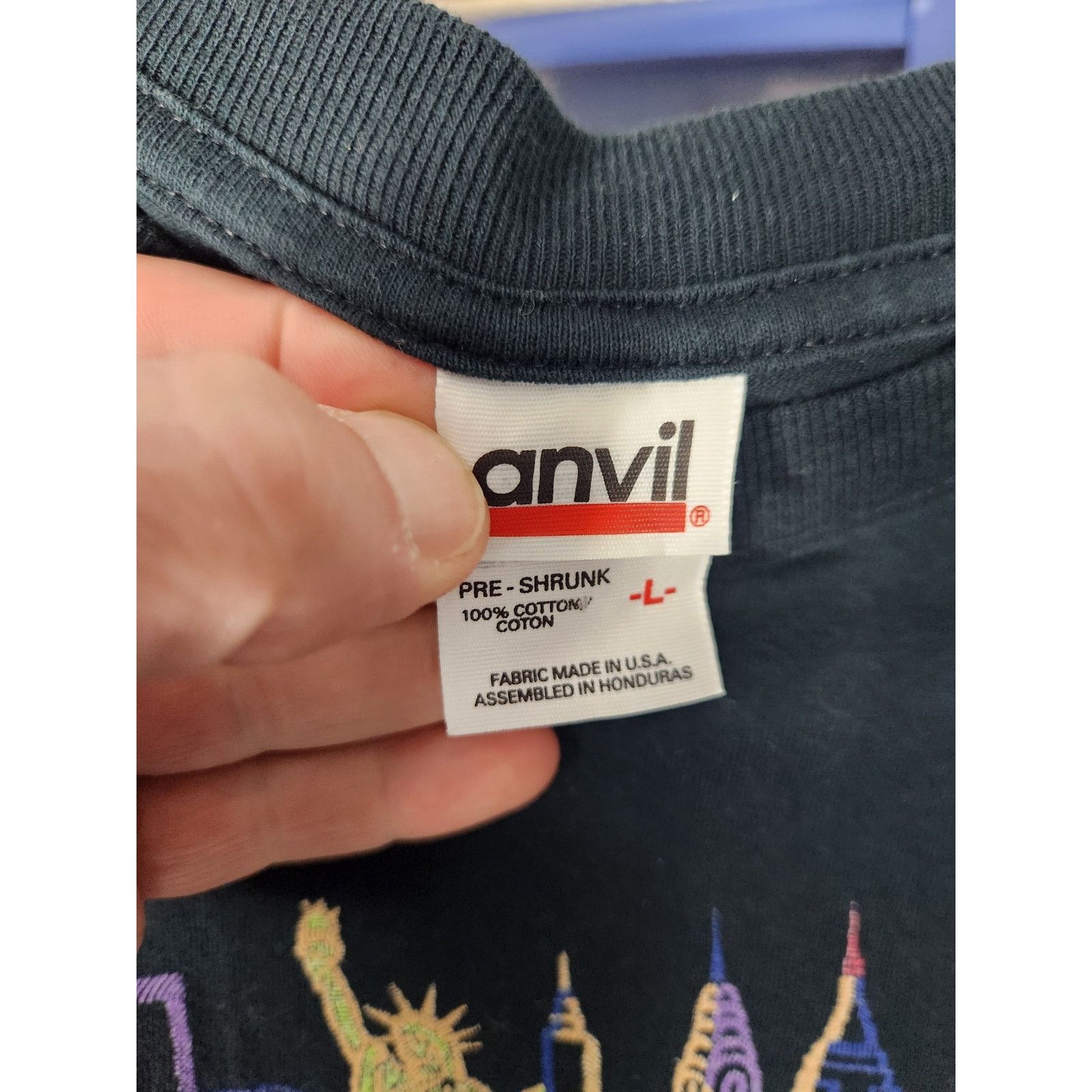 Anvil Vintage New York City Twin Towers T men's large Size US L / EU 52-54 / 3 - 3 Thumbnail