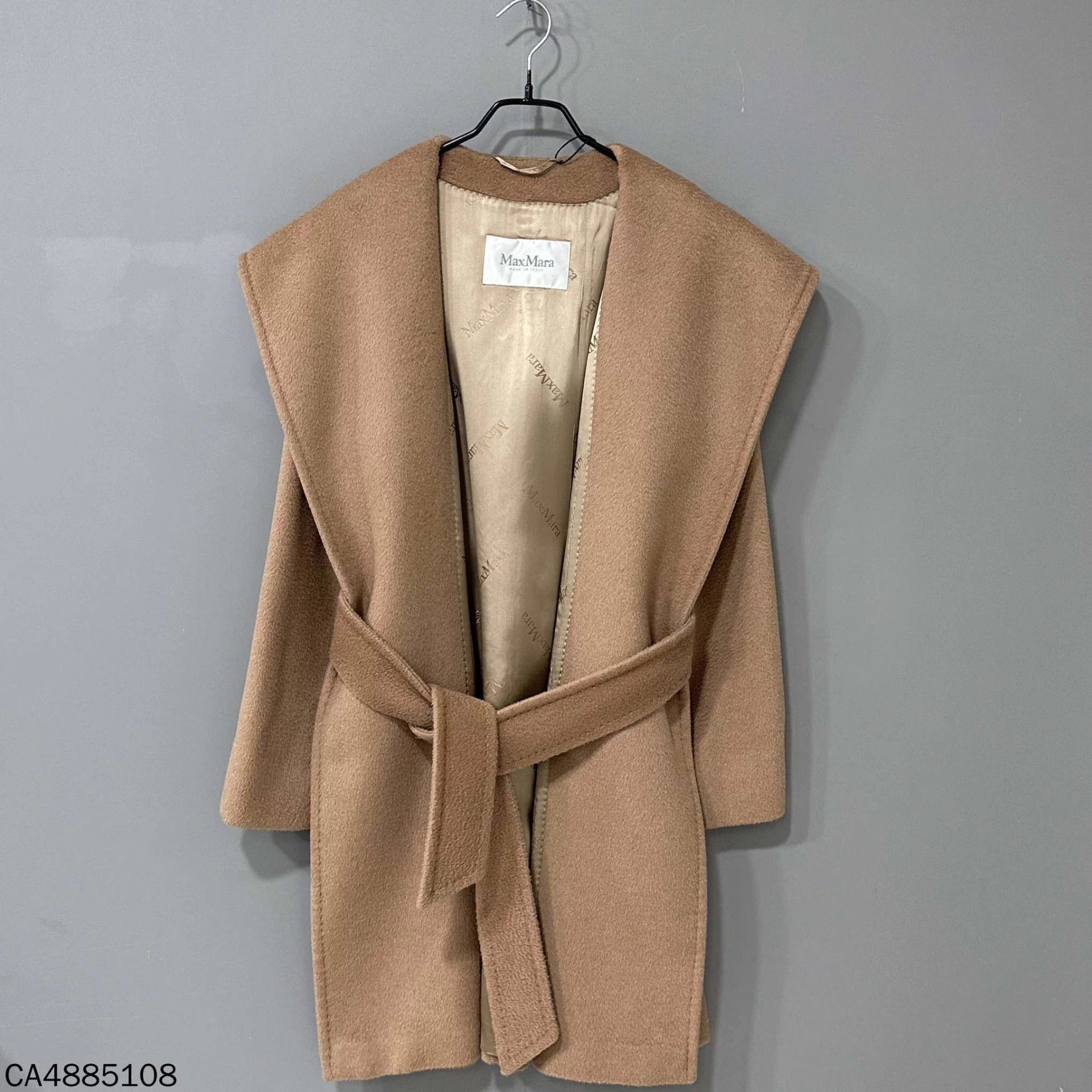 MaxMara Rialto camel dressing gown coat 42