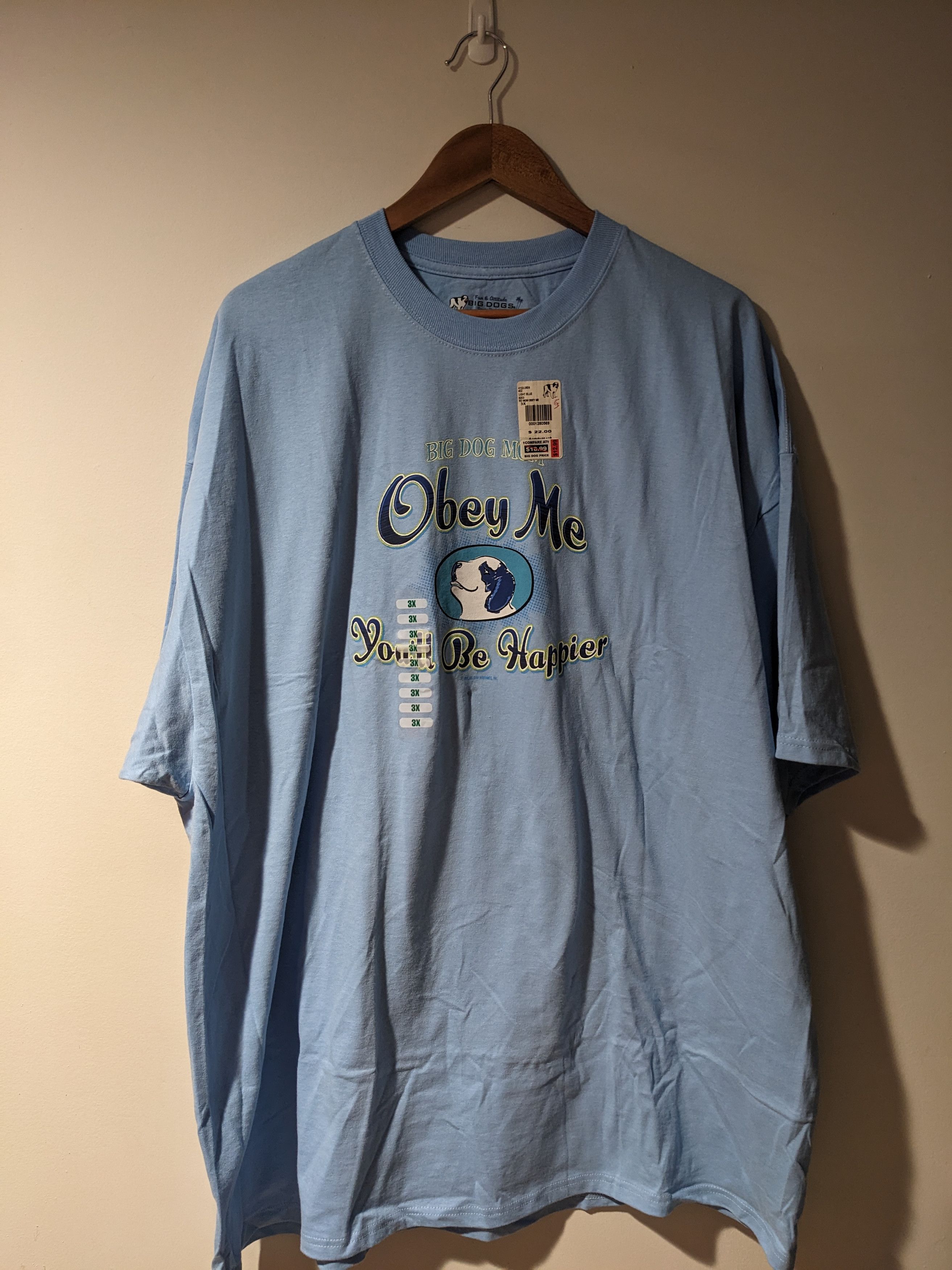 Big Dogs Vintage 2007 Big Dogs Obey Me You'll be Happier T-Shirt Size US XXL / EU 58 / 5 - 1 Thumbnail
