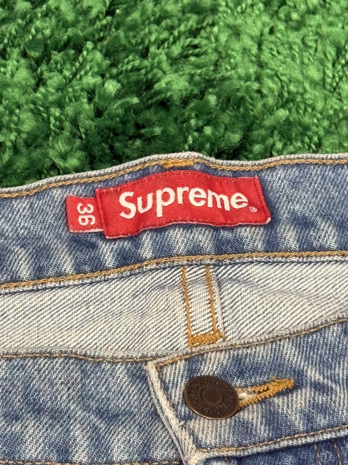 Supreme Supreme Distressed Raw Hem Denim Jeans Sz. 36 Star Size US 36 / EU 52 - 4 Thumbnail