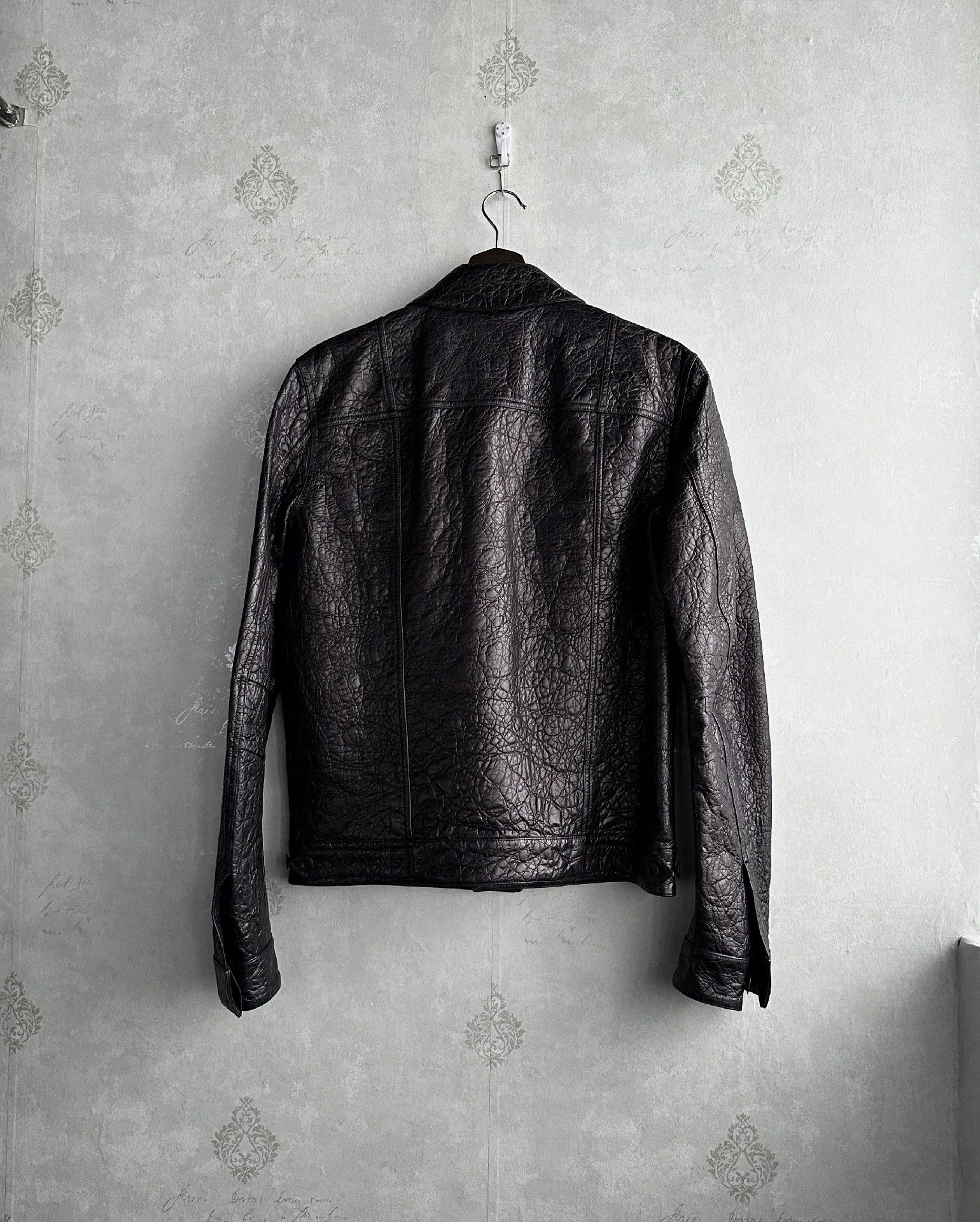 Balenciaga Balenciaga 10aw paper pulp leather jacket 48 Size US M / EU 48-50 / 2 - 3 Thumbnail