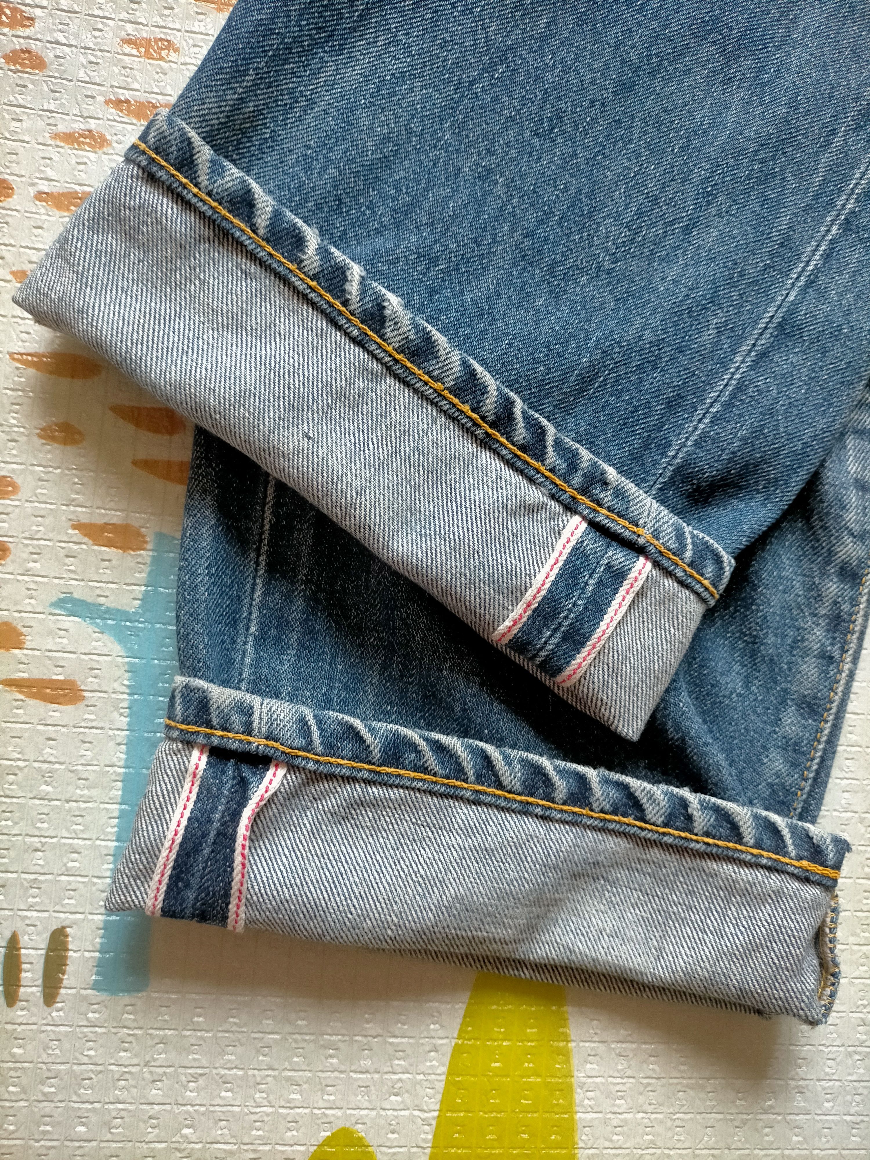 Evisu Vintage Evis Cowboy Japan Selvedge Buckleback Jeans Size US 31 - 13 Thumbnail