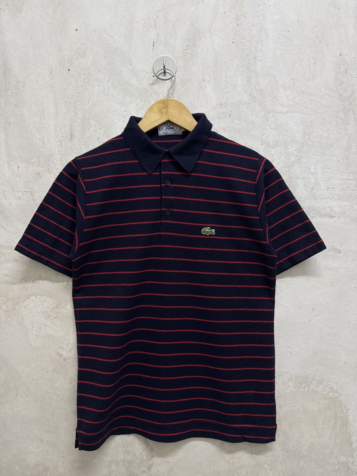 Lacoste Vintage Lacoste Stripe Polo Shirt Size US S / EU 44-46 / 1 - 1 Thumbnail