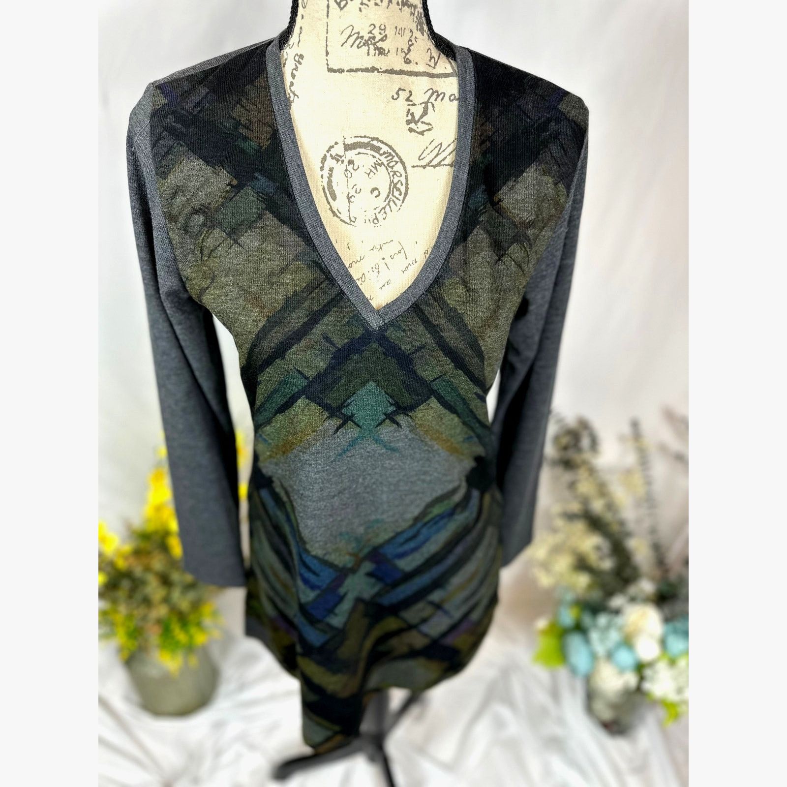 Other Vintage Go Couture Abstract Sweater Boho Lightweight XL Size XL / US 12-14 / IT 48-50 - 5 Thumbnail