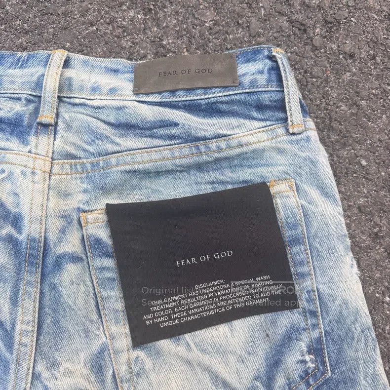 Fear of God Fear of God Genuine blue water ripple Size US 30 / EU 46 - 5 Thumbnail
