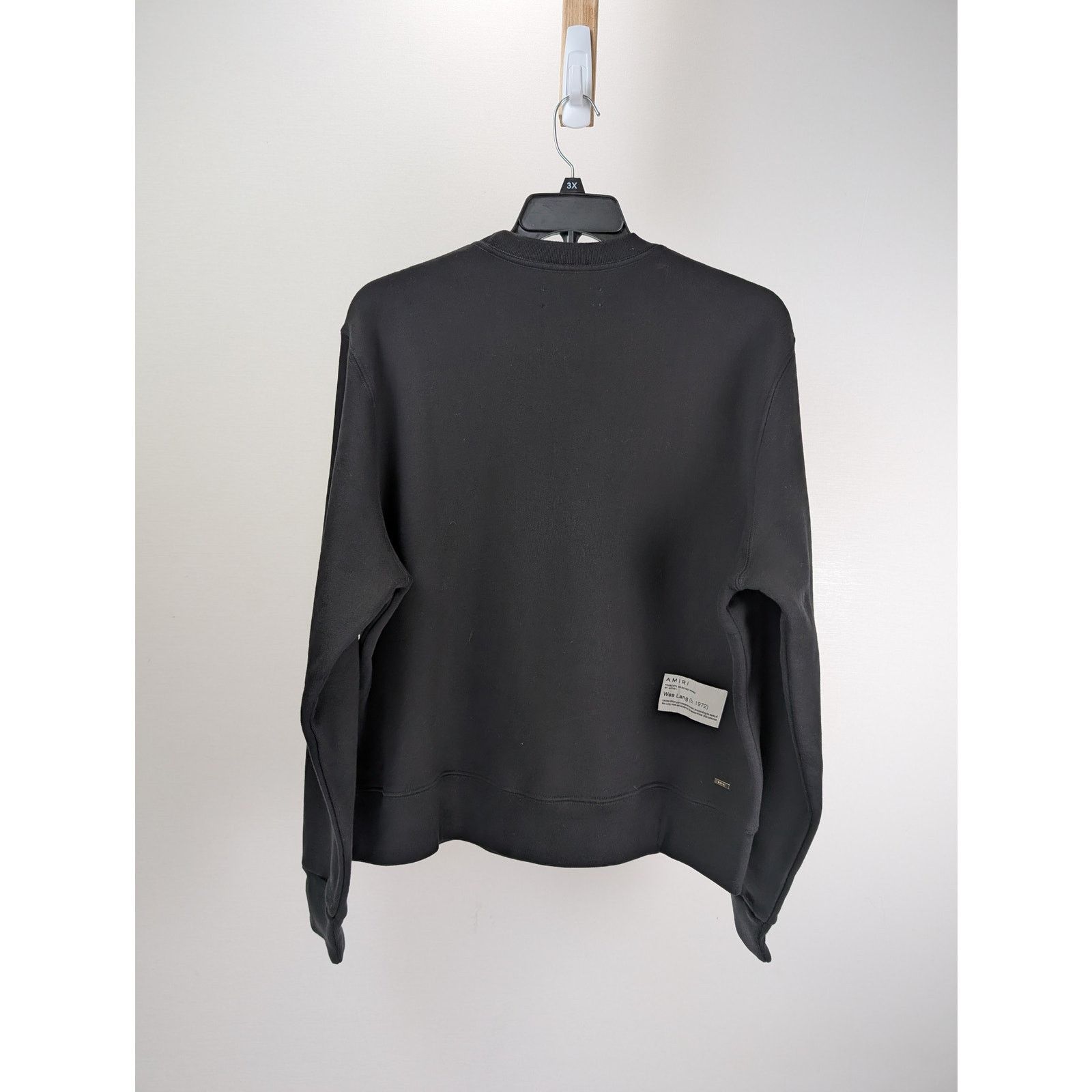 Amiri o1rshd1 Q:2 / Wes Lang x Amiri Logo Crewneck in Black Size US L / EU 52-54 / 3 - 9 Thumbnail