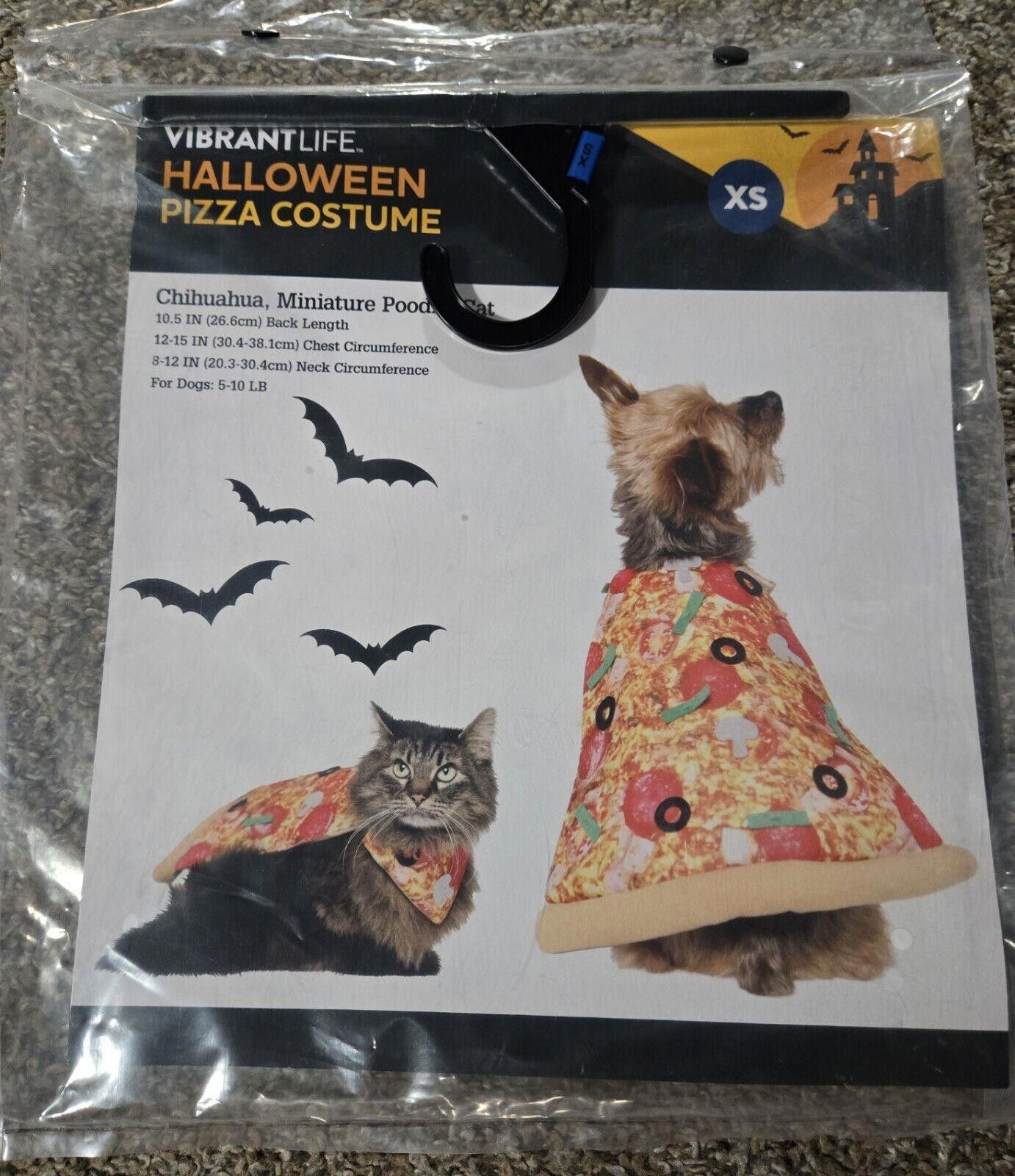 Designer NEW Vibrant Life Halloween Dog or Cat Costume Pizza XS Size ONE SIZE - 5 Thumbnail
