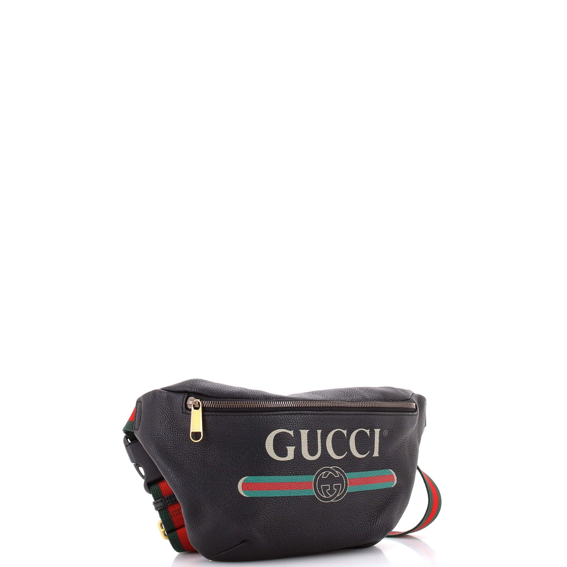 Gucci Logo Belt Bag Printed Leather Medium Size ONE SIZE - 1 Thumbnail