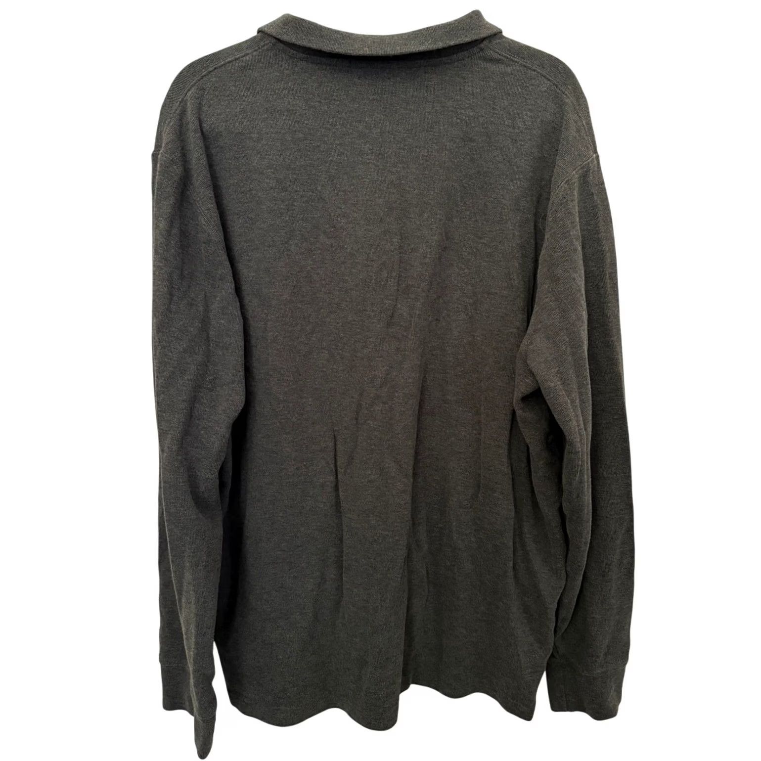 Polo Ralph Lauren Polo Ralph Lauren Estate-Rib Quarter Zip Pullover Sweater Gray XL Men Size US XL / EU 56 / 4 - 4 Thumbnail
