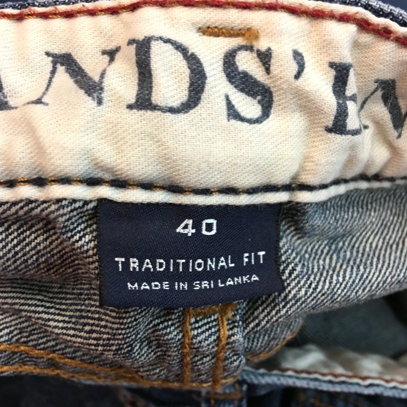 Lands' End Lands' End Men's Casual Straight Denim Jeans Size 40 Blue Regular Fit 5-Pocket Classic Size US 40 / EU 56 - 6 Thumbnail