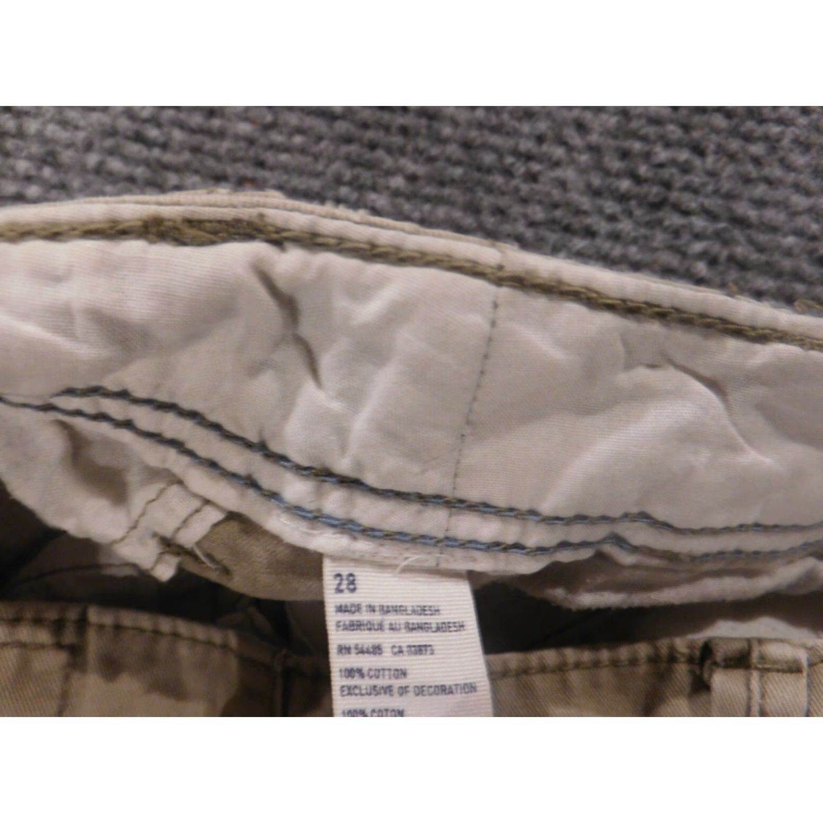 American Eagle Outfitters American Eagle Outfitters Mens Shorts 28 Beige Longboard Chino Regular Classic Flat Front Logo Knit Cotton Casual - Mens - 28 Size US 28 / EU 44 - 7 Thumbnail