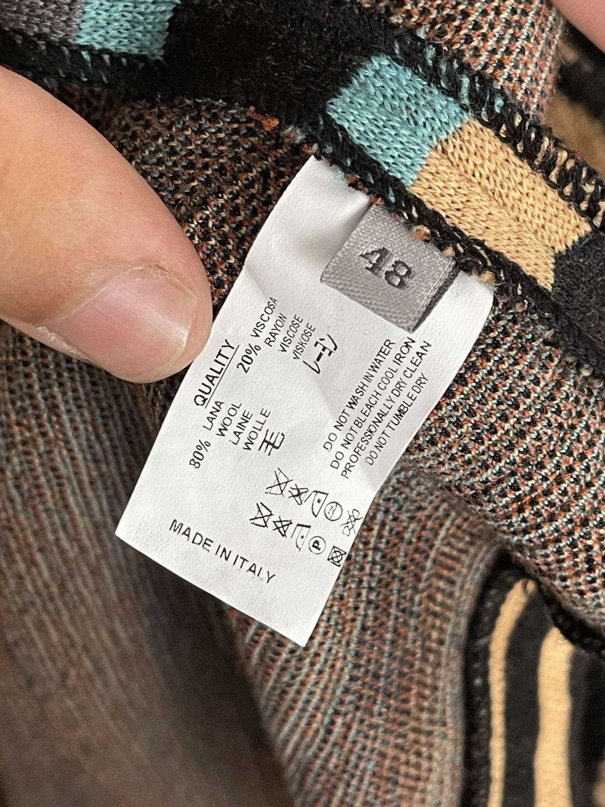 Missoni Missoni Italy Women Wool Jacket Size XL / US 12-14 / IT 48-50 - 9 Thumbnail