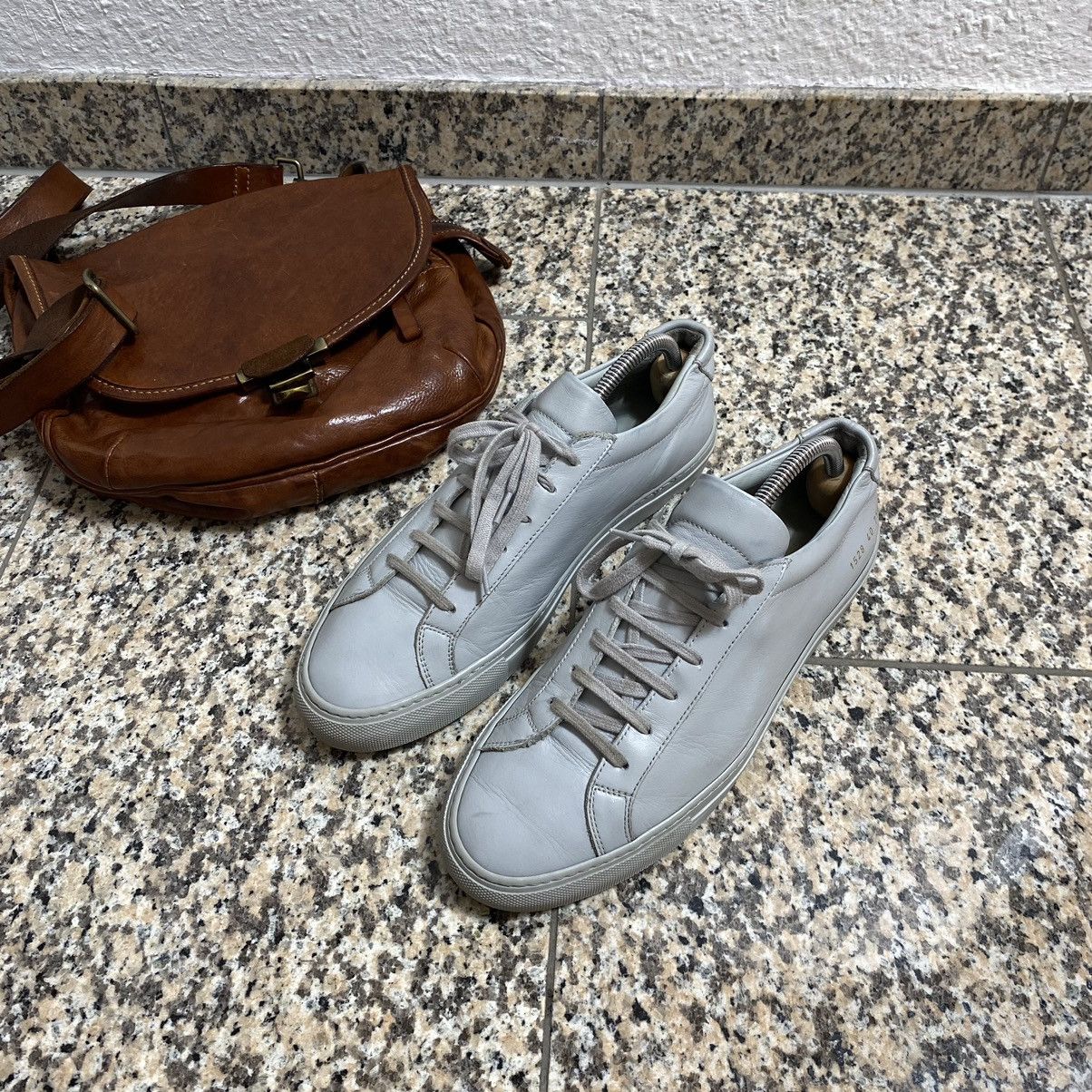 Common Projects Leather Shoes Common Projects Gray Size US 7 / EU 40 - 3 Thumbnail