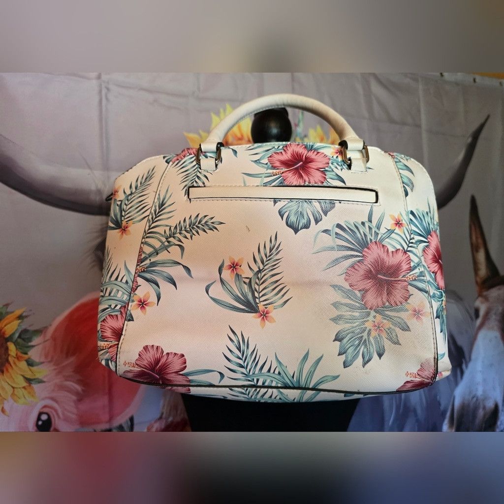Guess Guess Vintage Floral Satchel Bag Size ONE SIZE - 5 Thumbnail