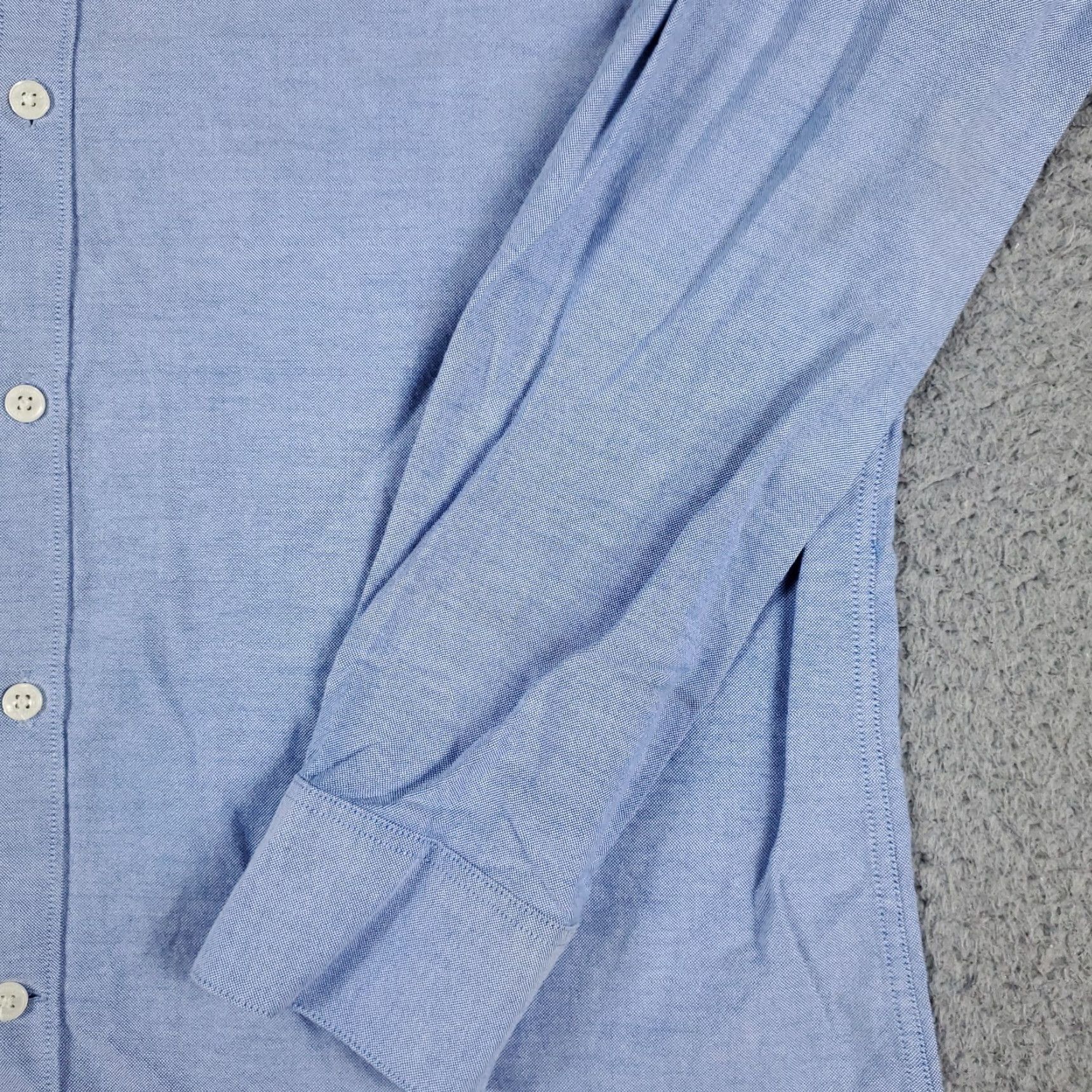Original Penguin VINTAGE not applicable; Original Penguin Dress Shirt Mens 16 Blue Long Sleeve Button Up Collared Cotton Classic Fit 16 in Mens Blue Dress Shirt Size 42R - 4 Thumbnail