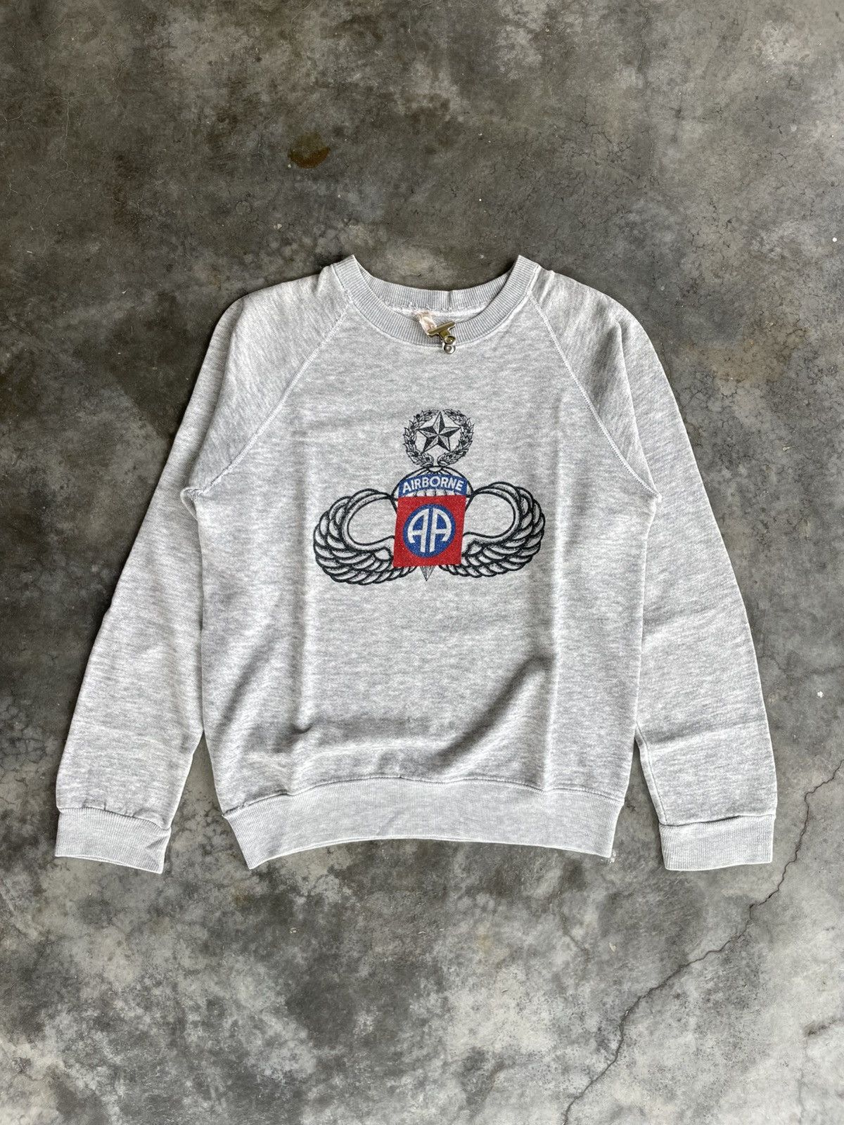 Vintage VTG 80s Airborne Forces U.S. Army Sweatshirt Size US M / EU 48-50 / 2 - 1 Thumbnail