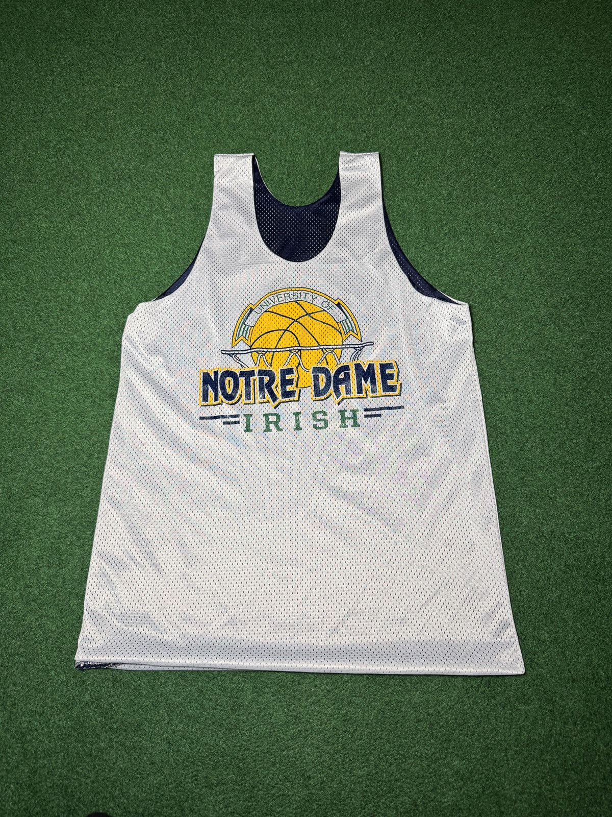 Champion Vintage 90s Notre Dame Basketball Champion Reversible Jersey Size US L / EU 52-54 / 3 - 1 Thumbnail