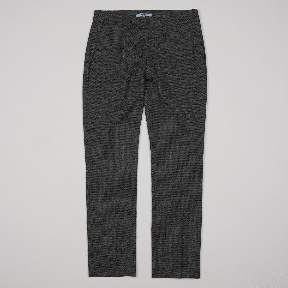 Prada Prada Houndstooth Wool Grey Pants Trousers Size 26" / US 2 / IT 38 - 1 Thumbnail