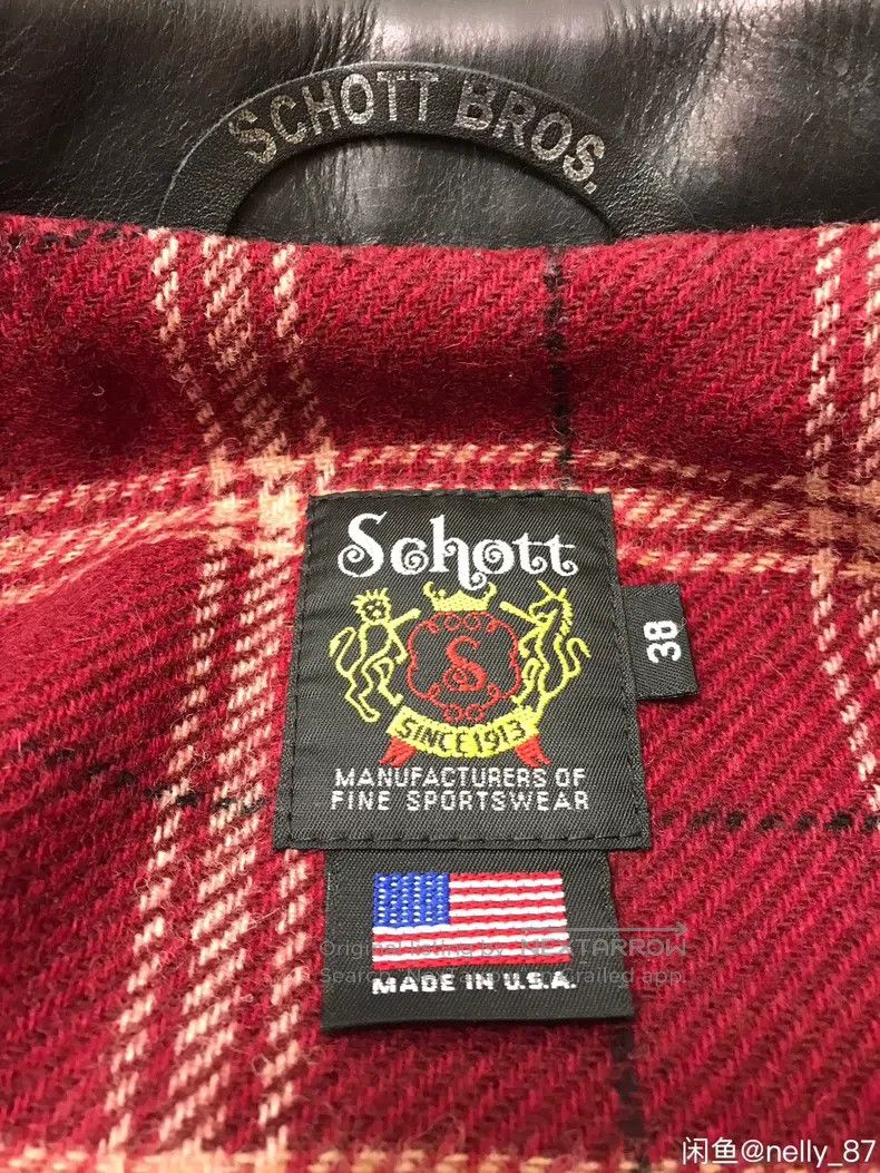 Schott Schott Top layer of cowhide Size US M / EU 48-50 / 2 - 5 Thumbnail