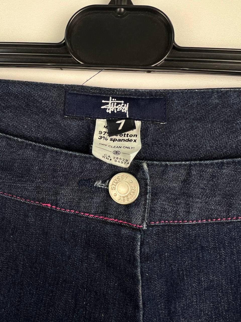 Stussy × Vintage Stussy vintage streetwear denim woman’s size 7 Size 27" / US 4 / IT 40 - 5 Thumbnail
