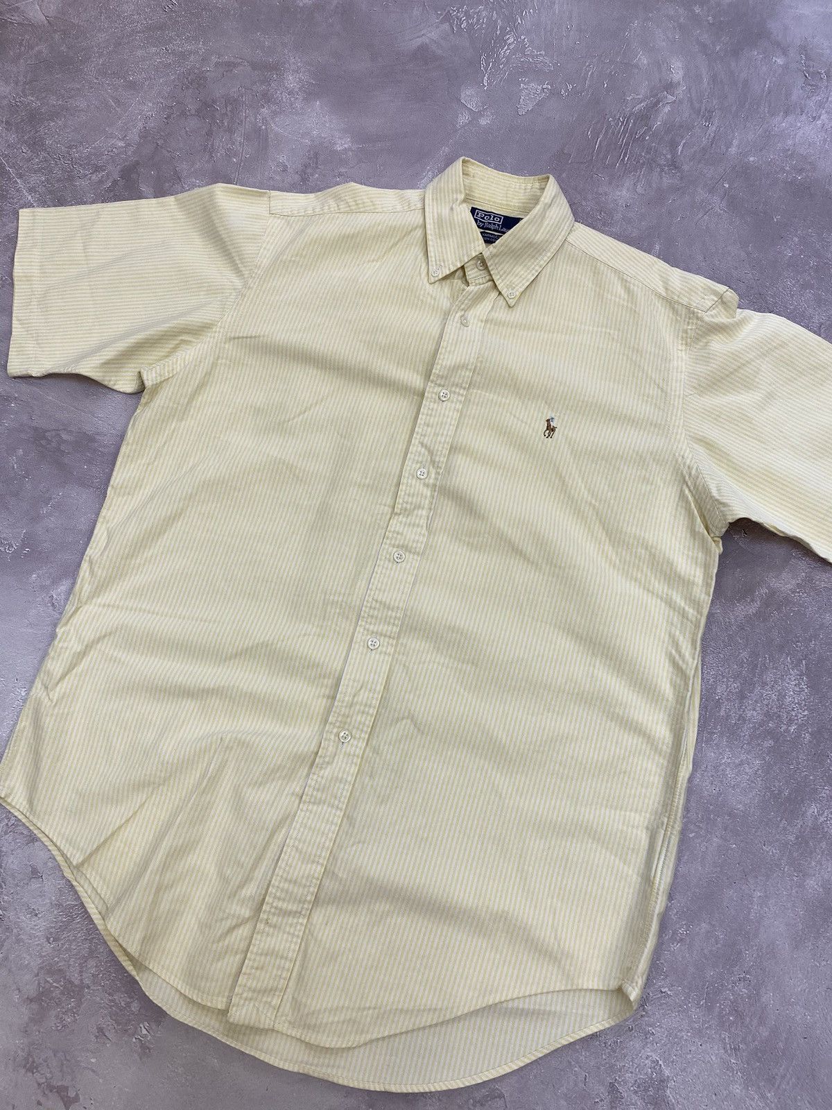 Vintage Polo Ralph Lauren Tennis Shirt Striped Short Sleeve Pony Size US M / EU 48-50 / 2 - 3 Thumbnail