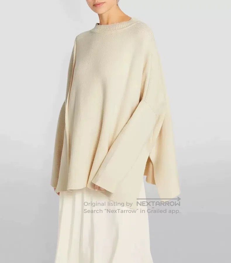 The Row The Row Irregular off-white cashmere sweater Size XS / US 0-2 / IT 36-38 - 3 Thumbnail