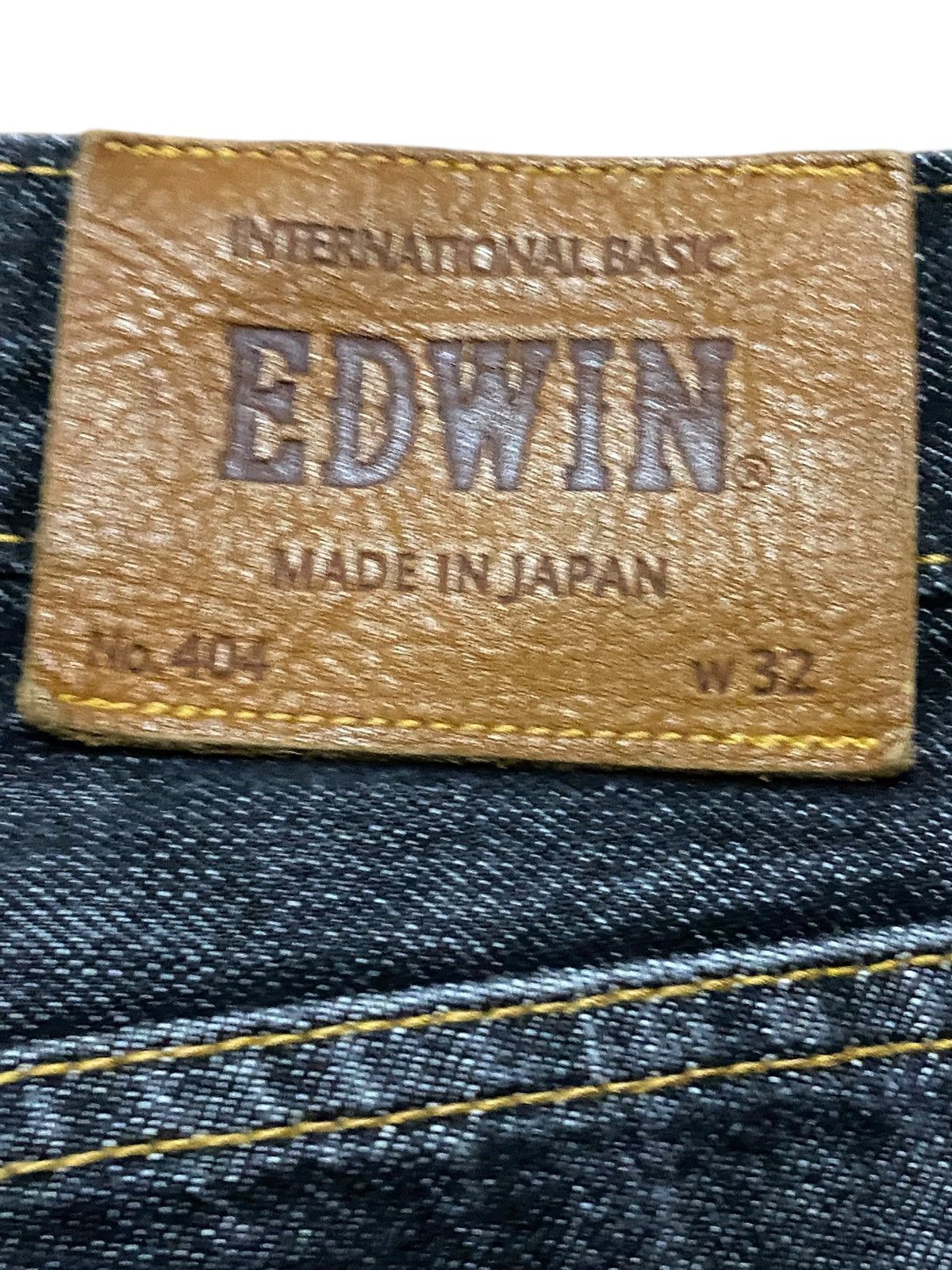 Edwin Vintage Edwin Black Jeans Japan 404 Loose Size US 33 - 9 Thumbnail