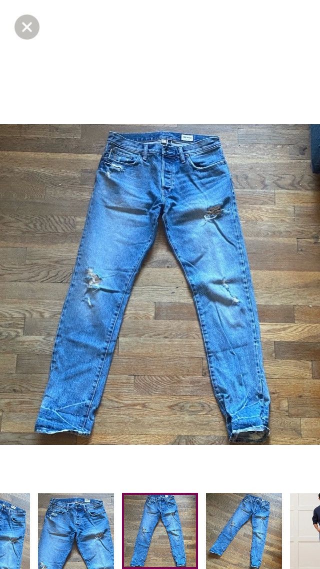 Todd Snyder Todd Snyder Slim Selvedge Japanese Jean in Destroyed Wash Size US 30 / EU 46 - 13 Thumbnail
