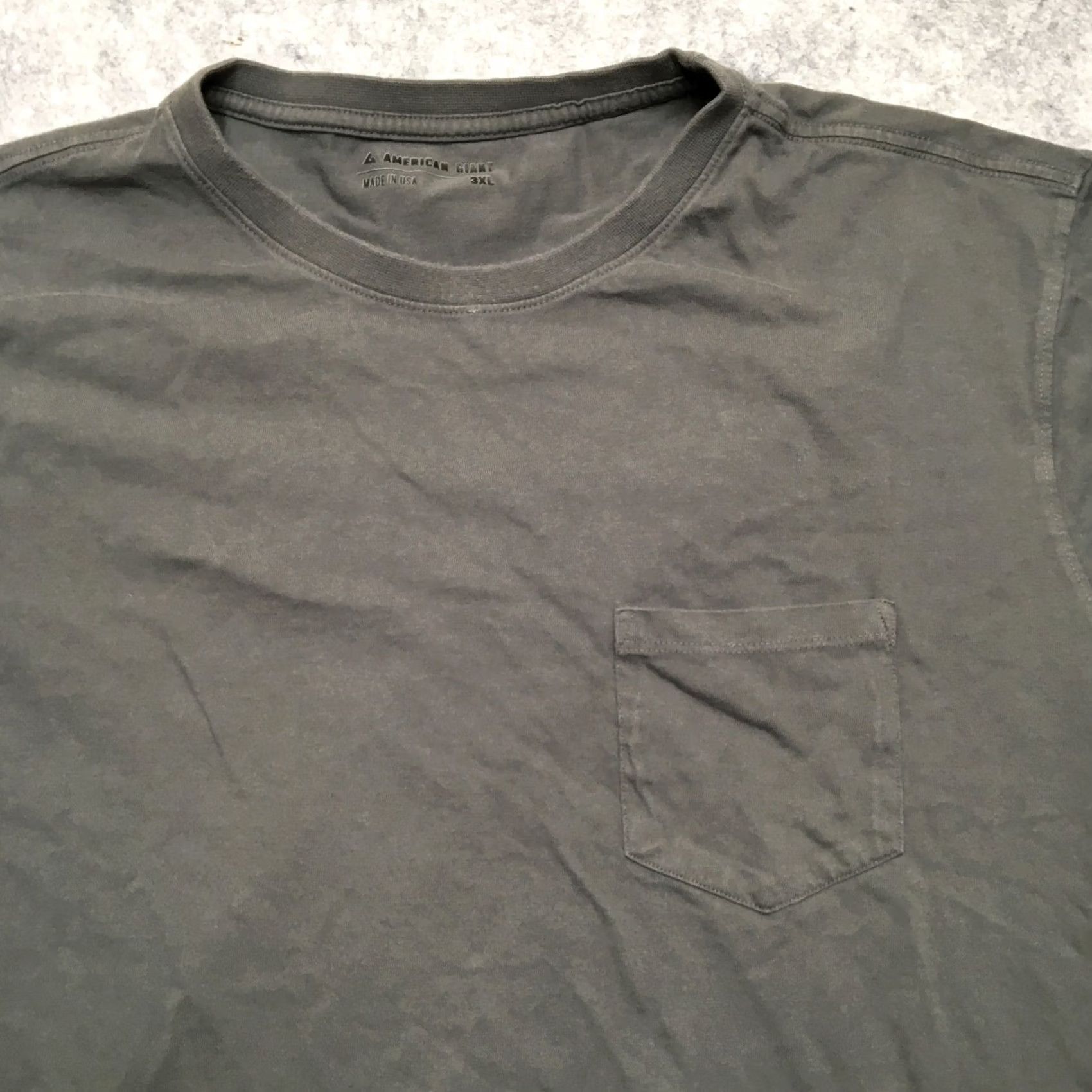 Vintage American Giant Shirt Men 3XL Dark Gray Long Sleeve Pocket Tee Made in USA Cotton Size US XXL / EU 58 / 5 - 3 Thumbnail