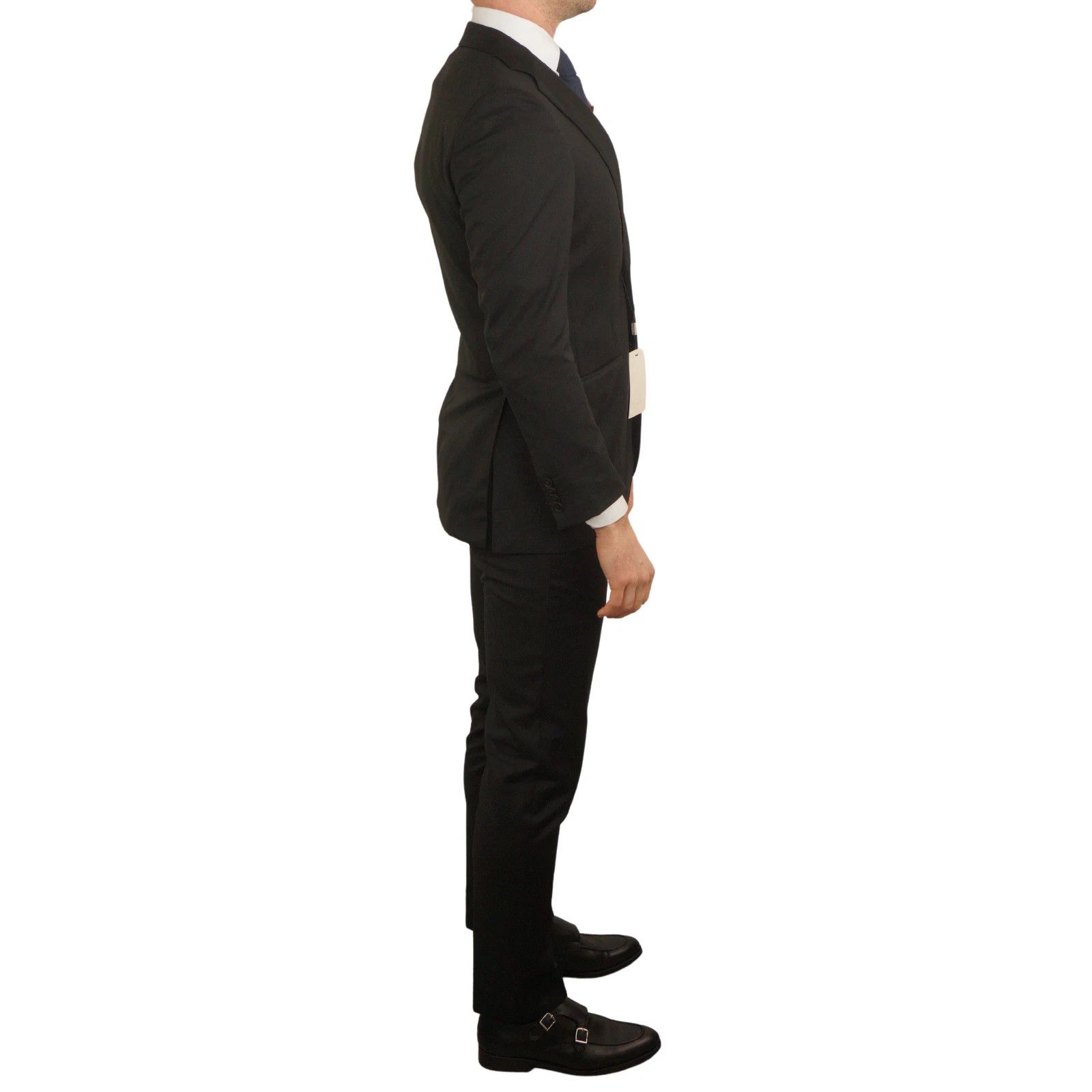 Suitsupply Men Suitsupply Suit Lazio Single Breasted Black Wool UK/US46 Size 46R - 2 Thumbnail