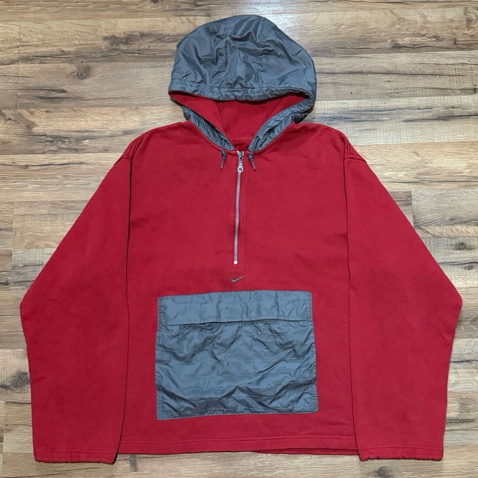 Nike Y2K Nike Center Swoosh Anorak Quarter Zip Hoodie Sweatshirt Size US M / EU 48-50 / 2 - 1 Thumbnail