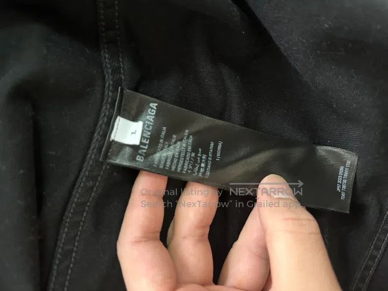 Balenciaga Balenciaga Black Denim Jacket Size US S / EU 44-46 / 1 - 3 Thumbnail