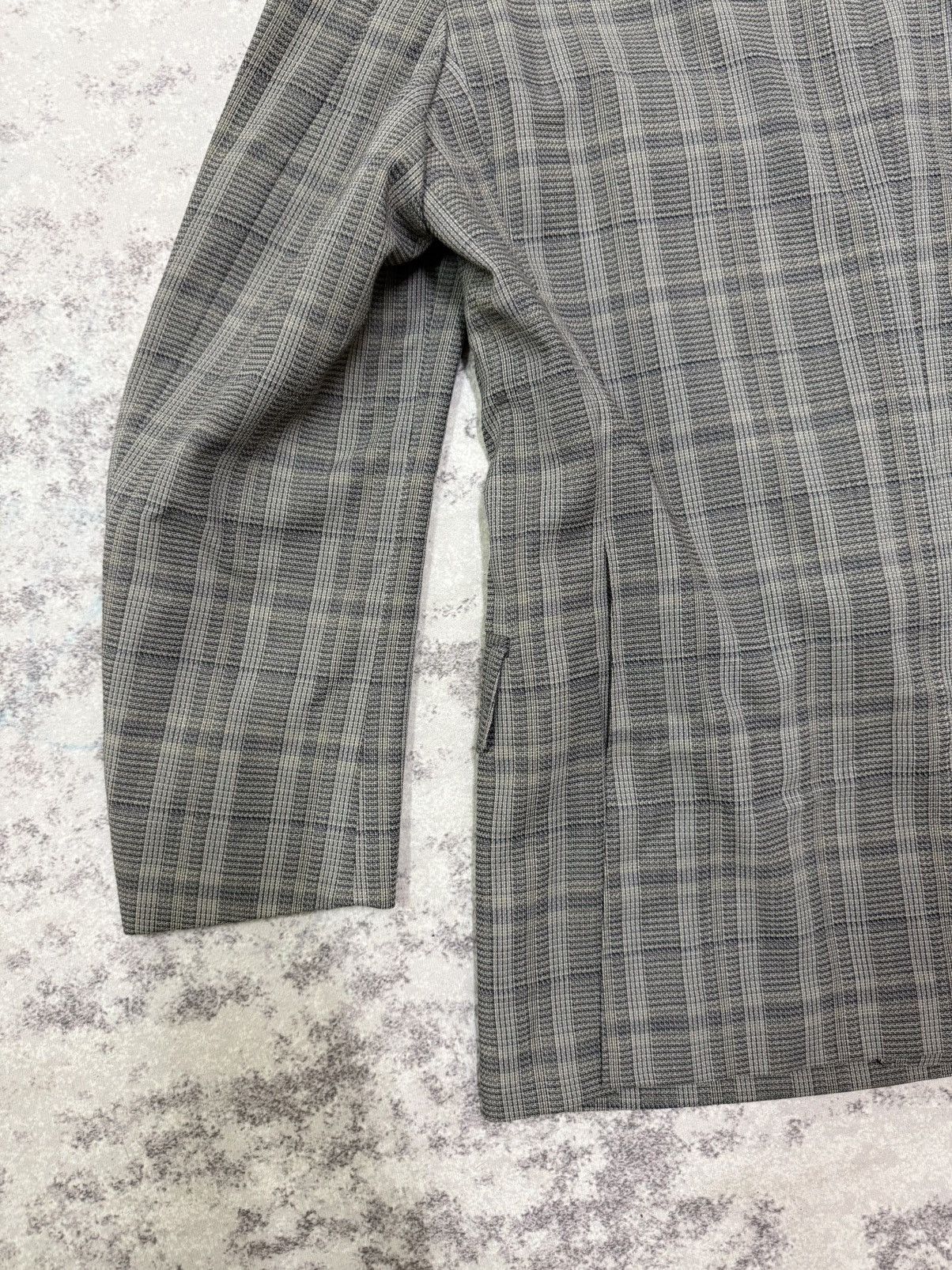 Burberry Vintage 90s Burberrys Chekered Linen Blazer Size US M / EU 48-50 / 2 - 12 Thumbnail