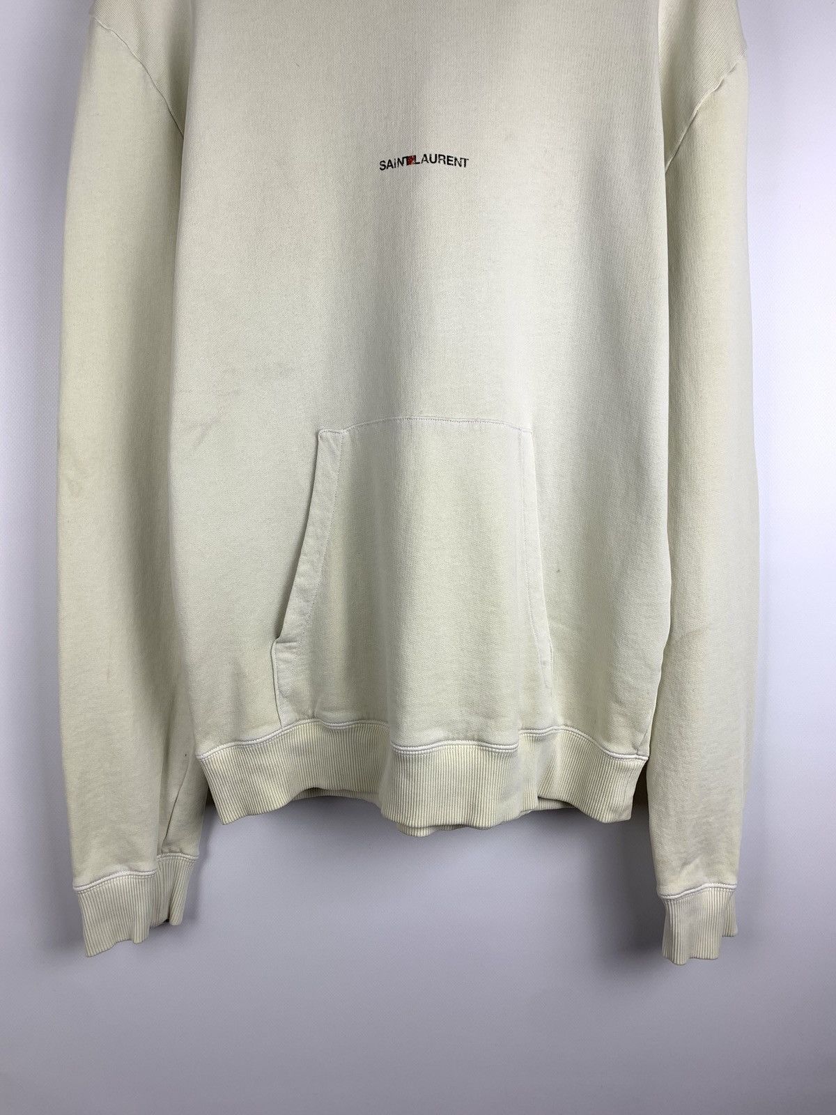 Saint Laurent Paris Saint Laurent Paris Hoodie Men’s Size M Cream Size US M / EU 48-50 / 2 - 3 Thumbnail