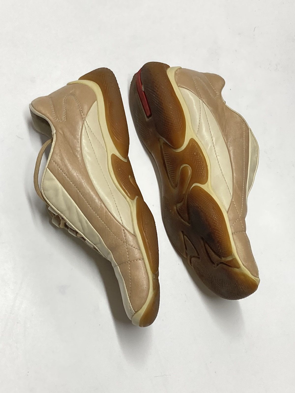 Prada 90s Archival Prada Linea Rossa Bowling Lowtop Sneakers Size US 9 / IT 39 - 2 Thumbnail