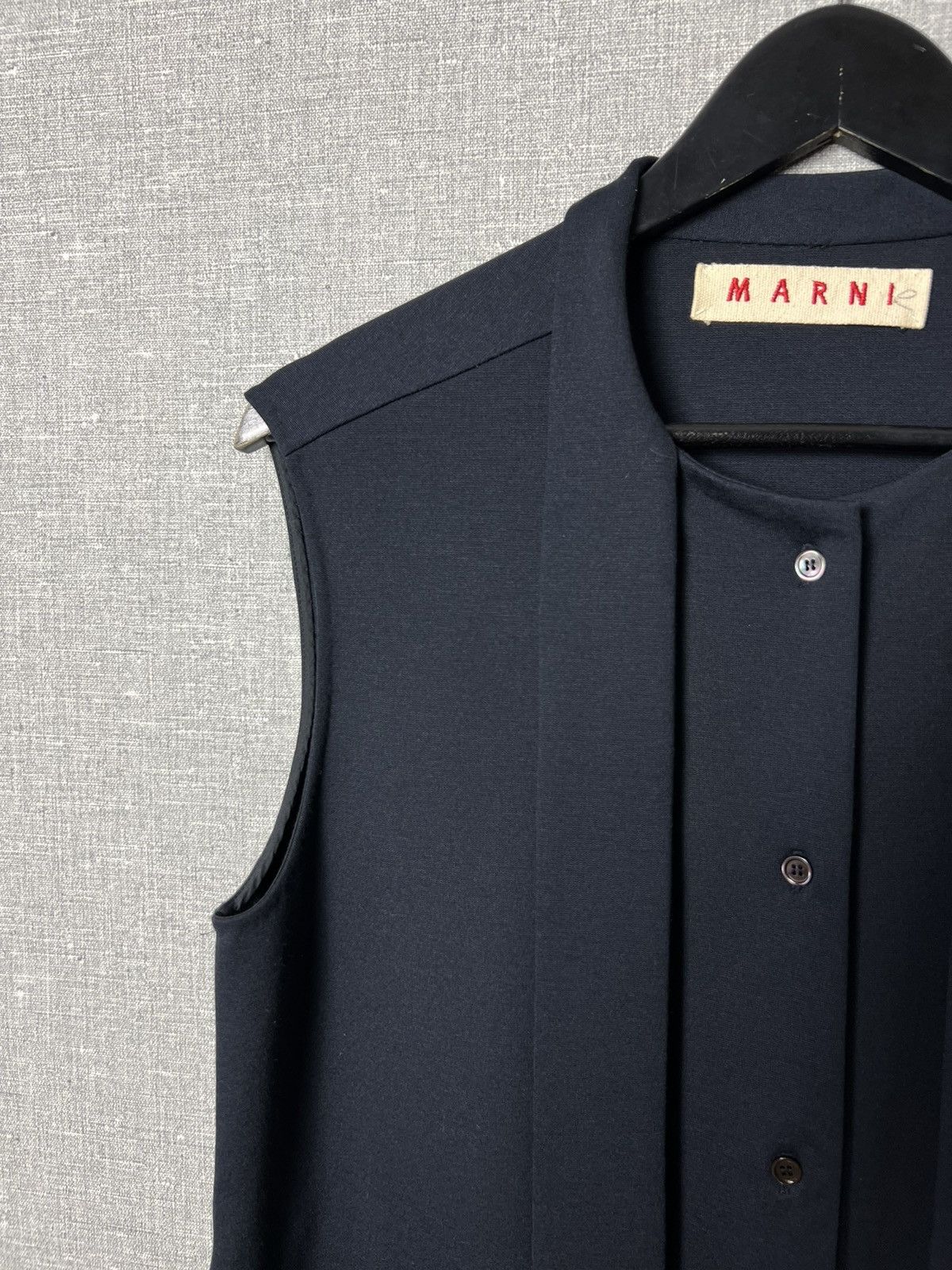 Marni Rare Marni Sleeveless Rayon / Nylon / Elastan Top Vest Size L / US 10 / IT 46 - 3 Thumbnail