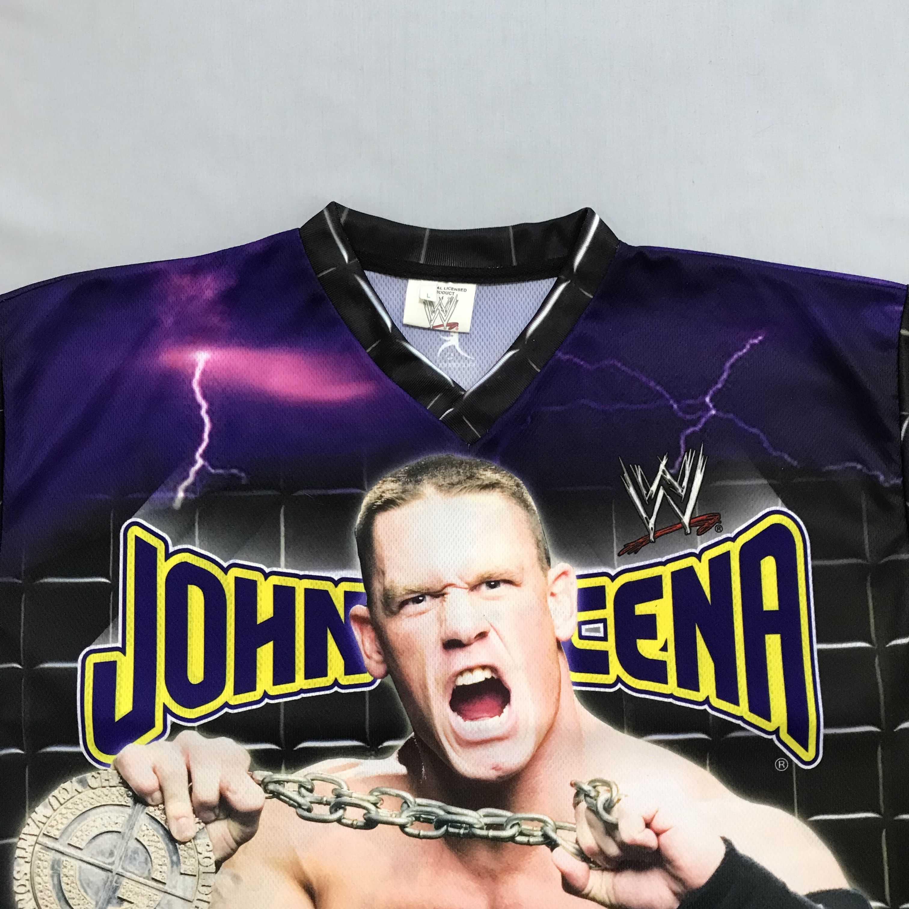WWE JOHN CENA 2007 WWE Vintage Jersey Resling Rare T-Shirt Tee Size US L / EU 52-54 / 3 - 3 Thumbnail