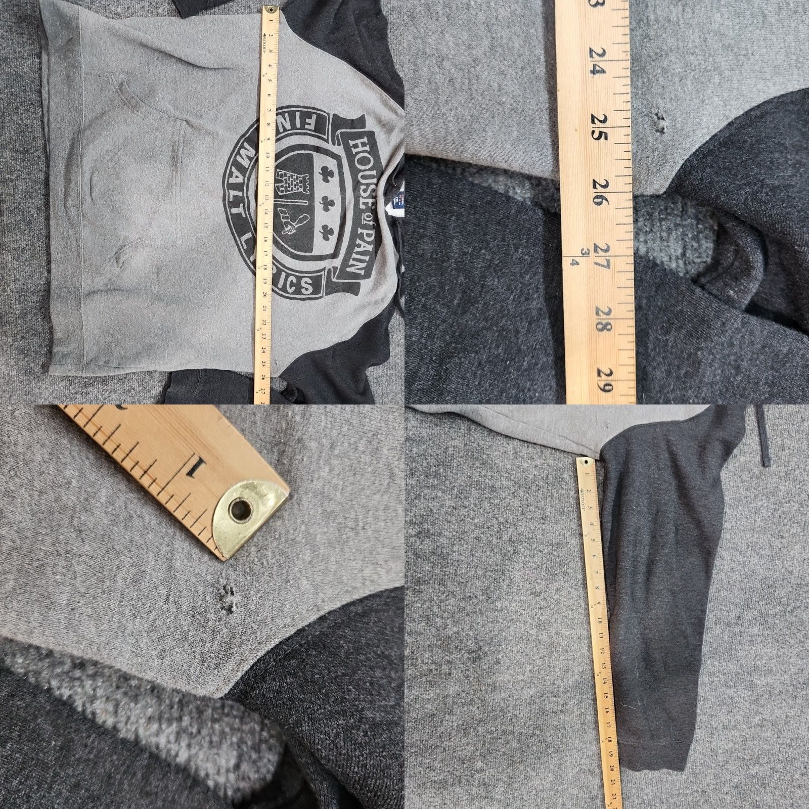 House of CB VINTAGE? House Of Pain Fighting Irish Hoodie Men Grey 3XL Pullover 2 Tone Front Print Size US XXL / EU 58 / 5 - 8 Thumbnail